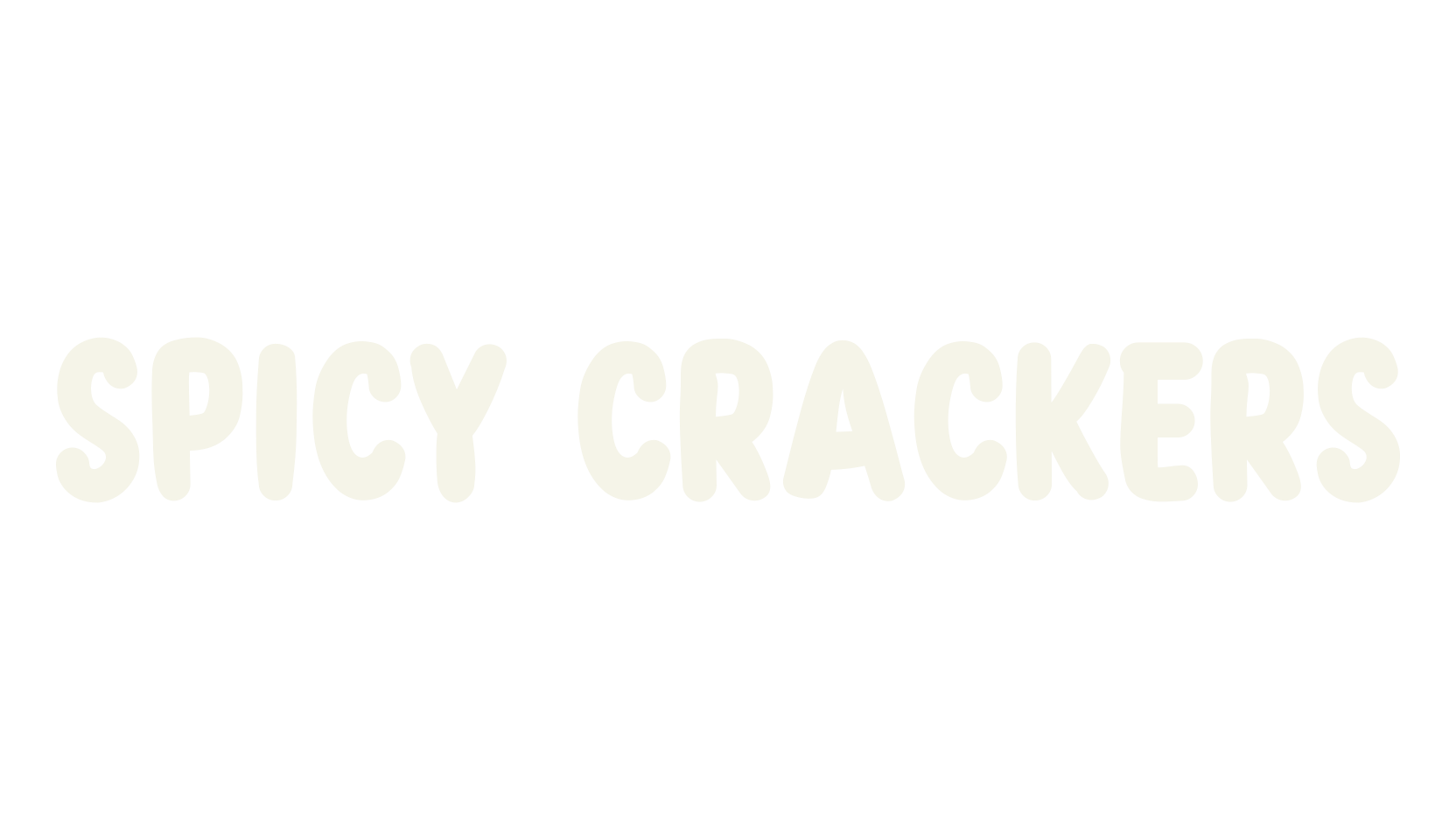 Spicy Crackers, cute font preview