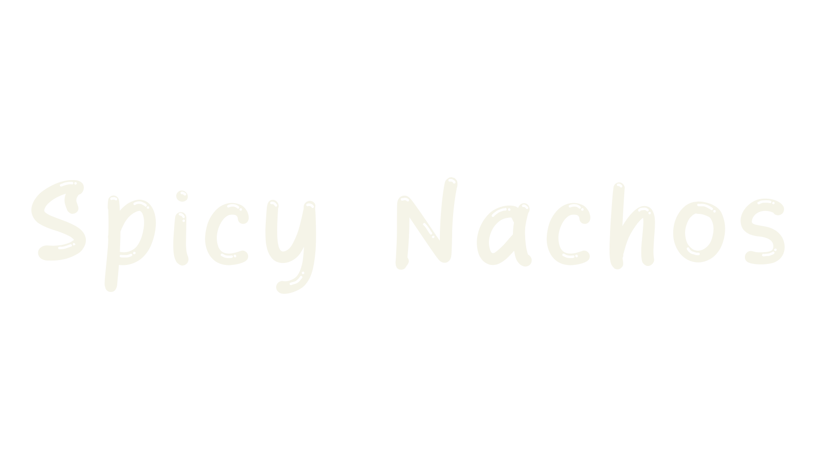 Spicy Nachos, display market font preview