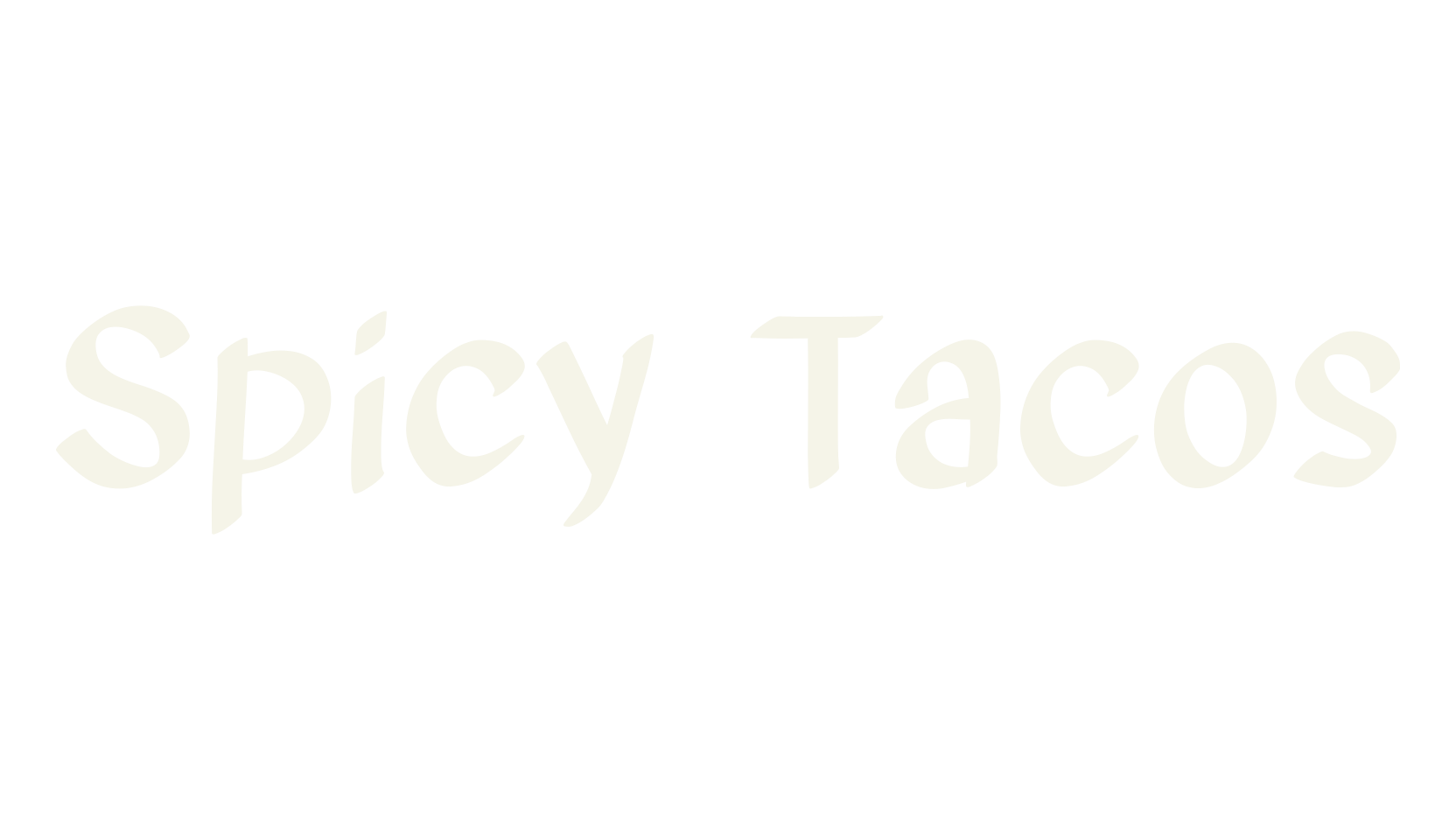 Spicy Tacos, sans font preview
