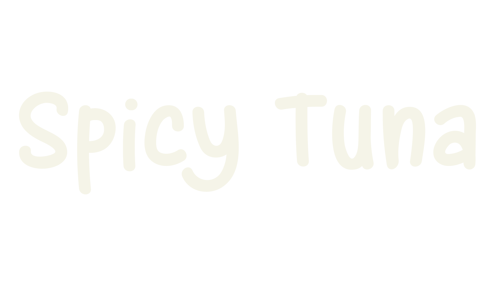 Spicy Tuna, cartoon font preview