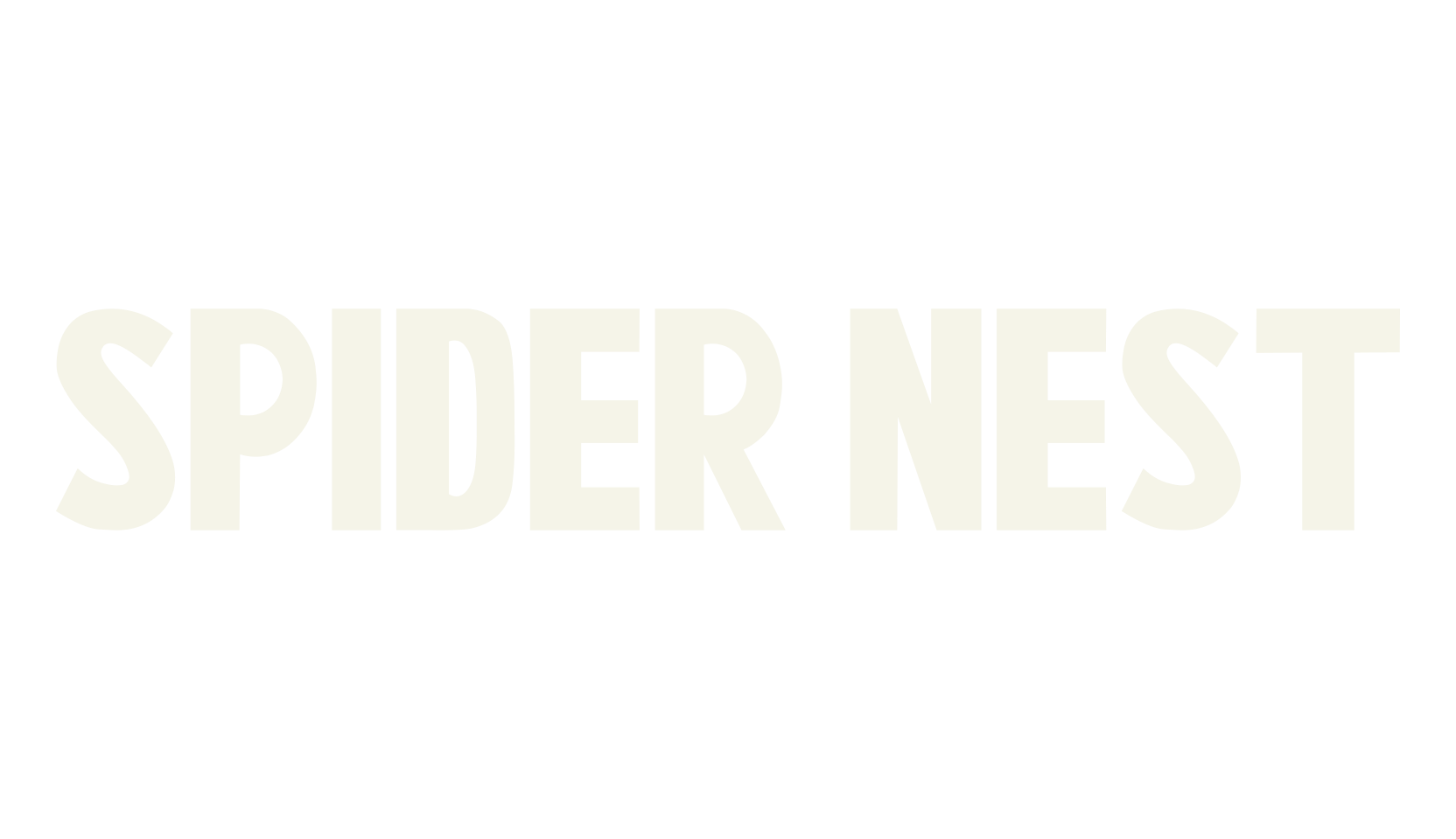 SPIDER NEST, sans font preview
