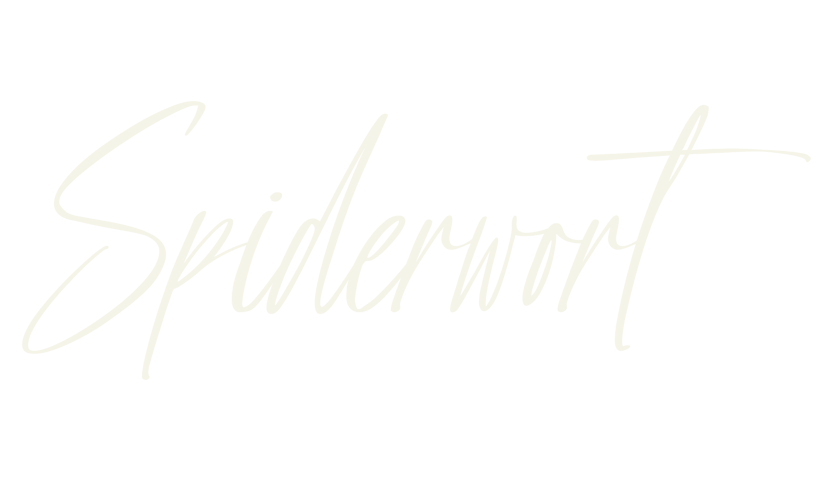 Spiderwort, fashion sign font preview