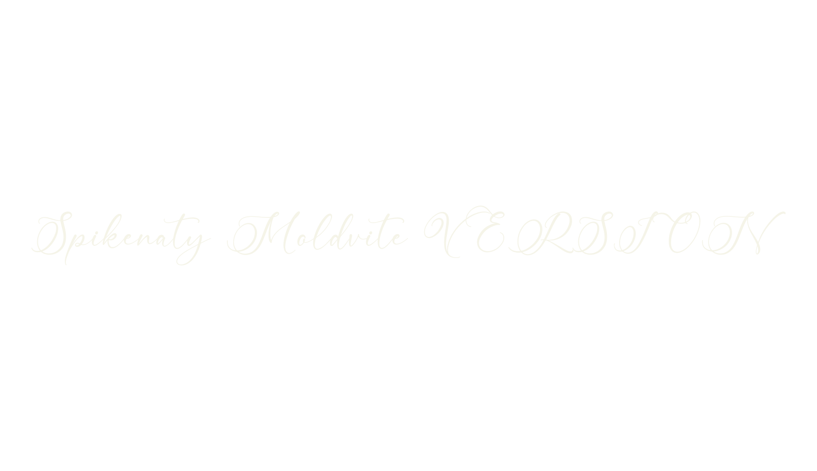 Spikenaty Moldvite VERSION, script font preview