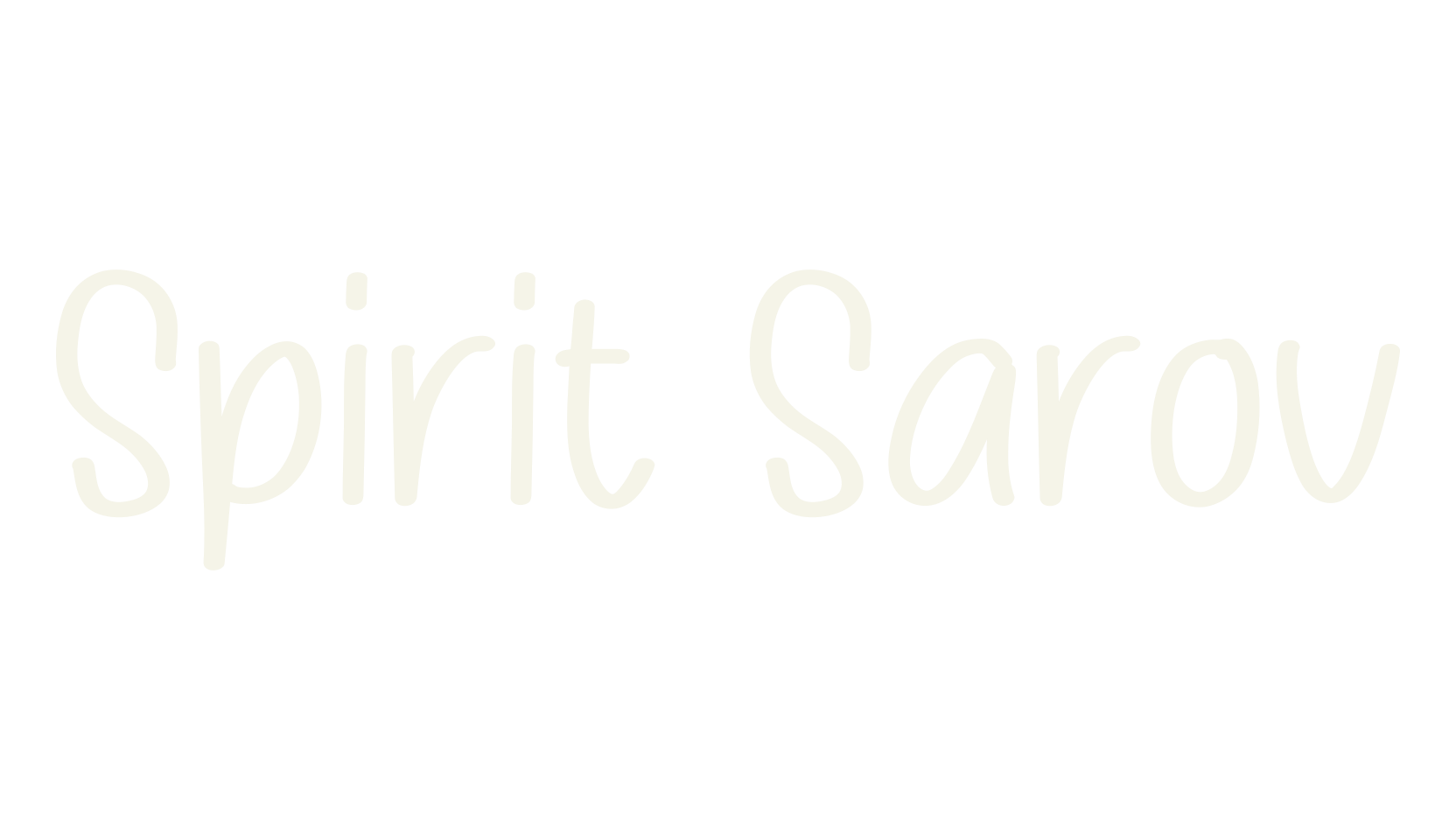 Spirit Sarov, handwriting font preview