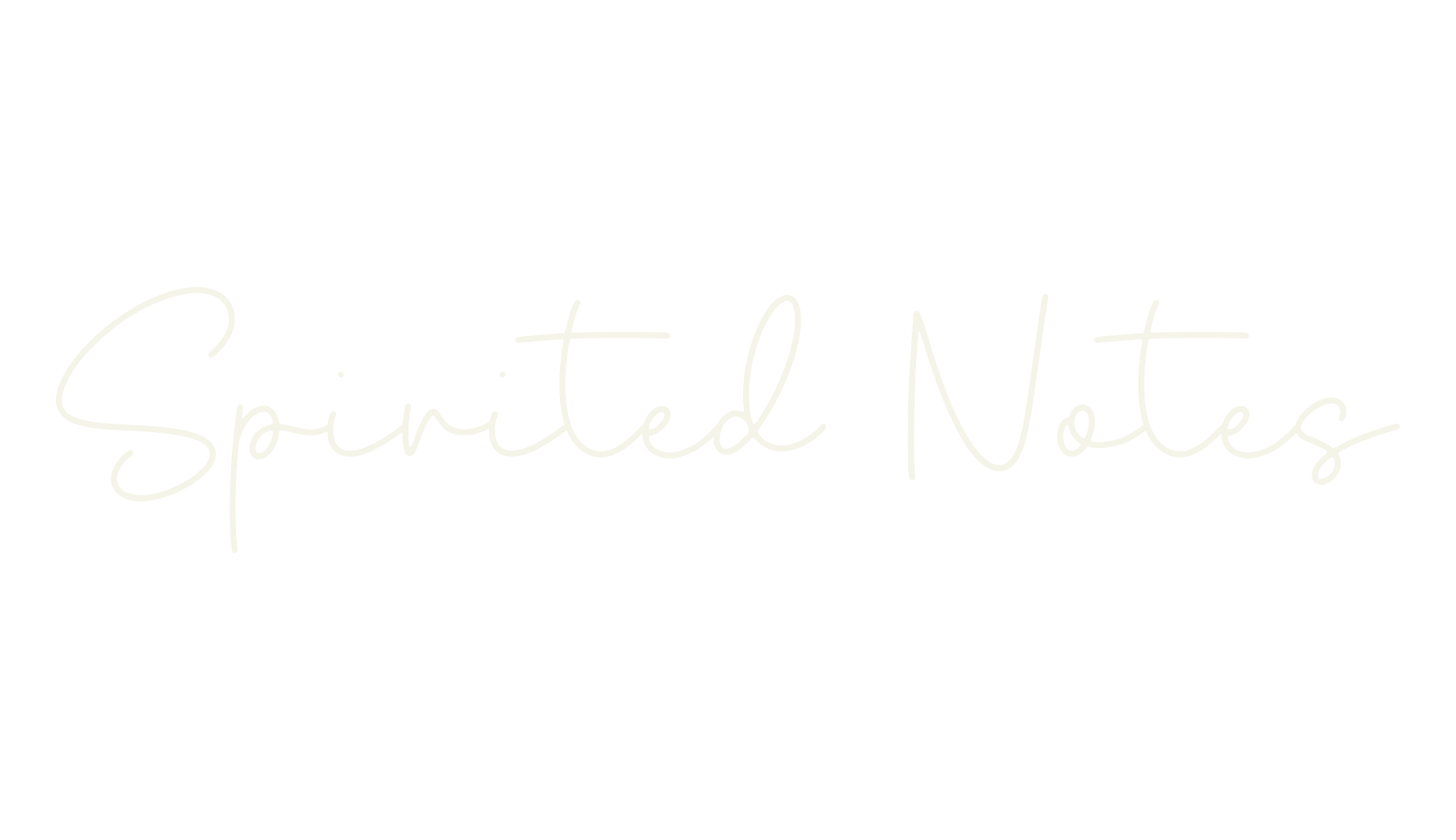 Spirited Notes, cursive font preview