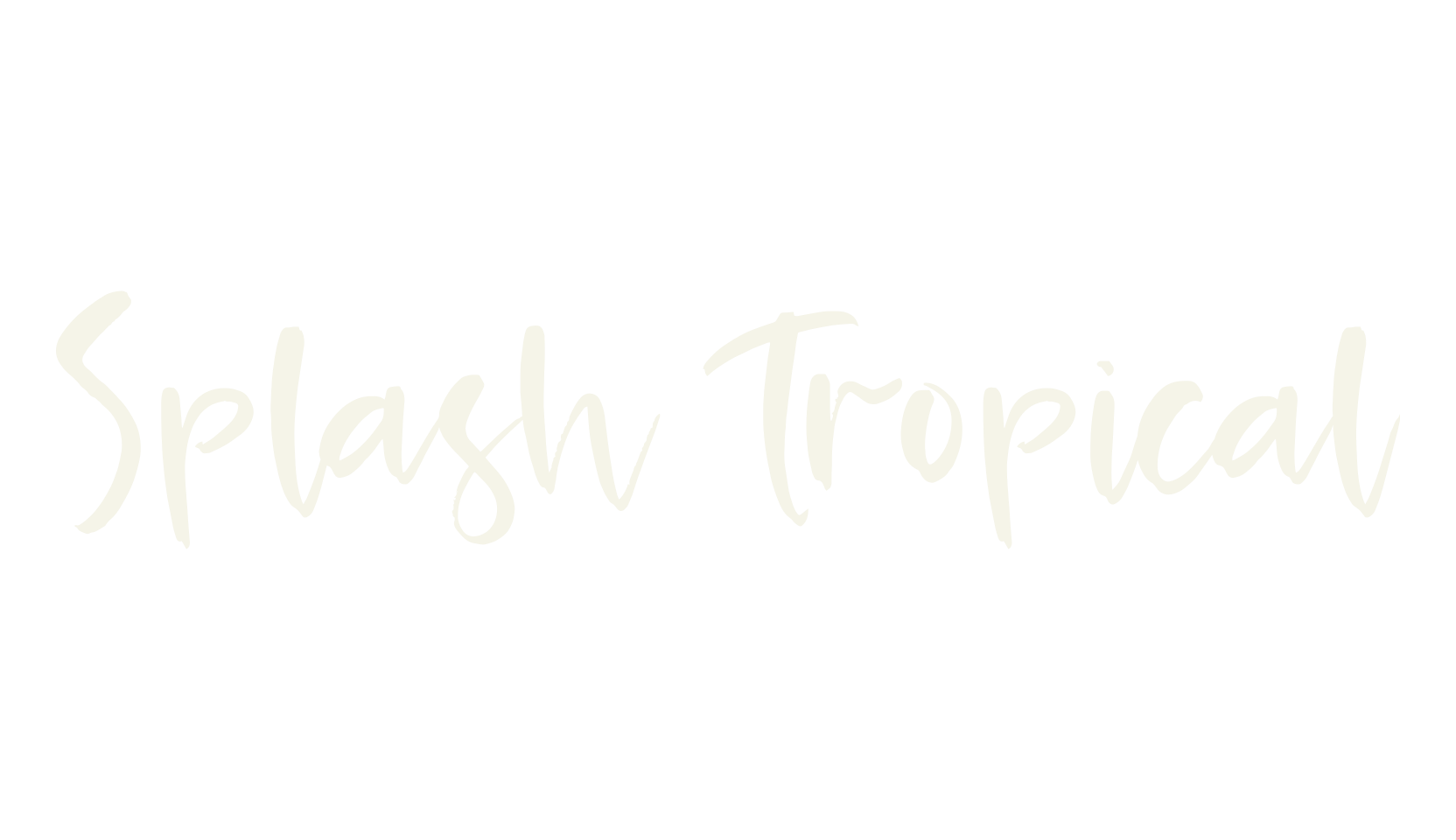 Splash Tropical, paradise font preview