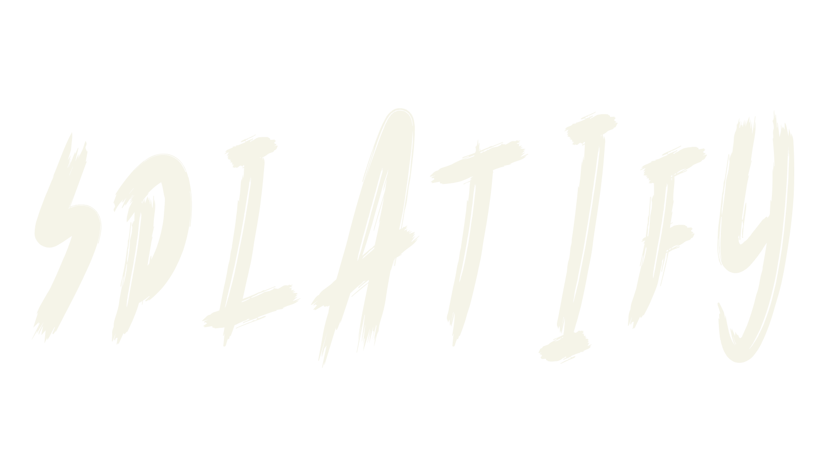 Splatify, handwritten font preview