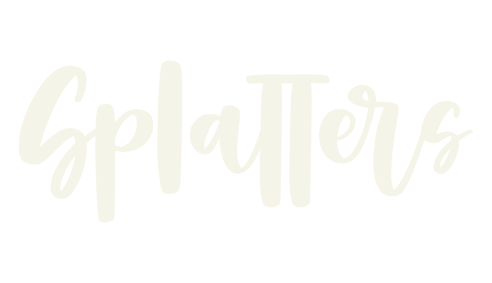 Splatters, calligraphy font preview
