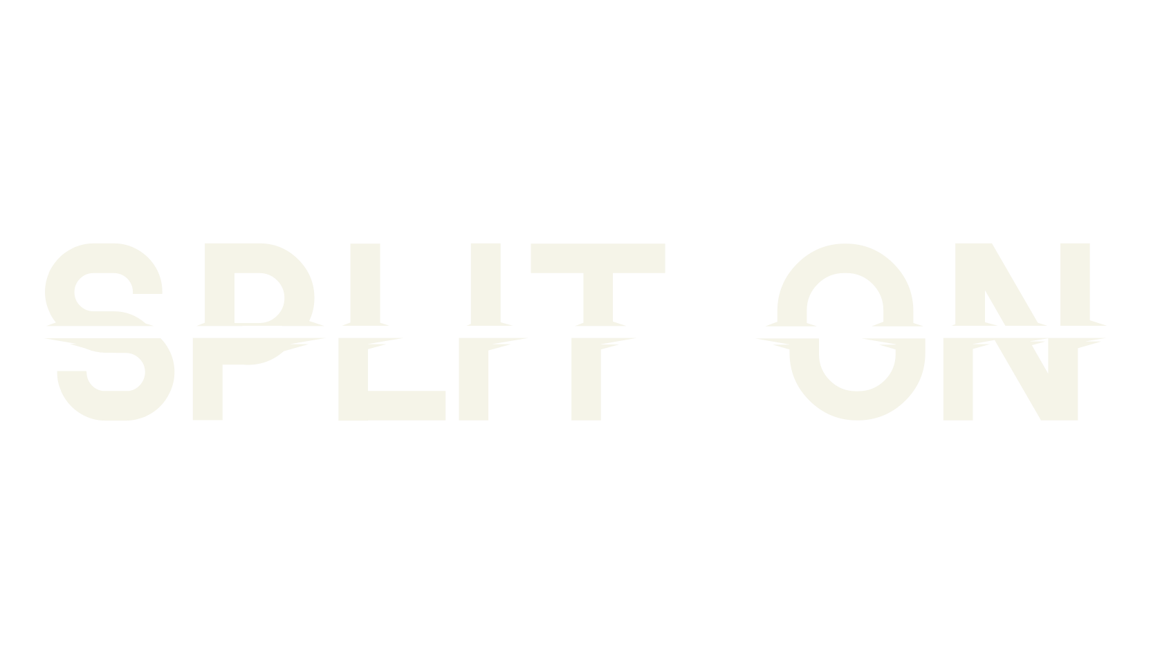 Split On, horror font preview