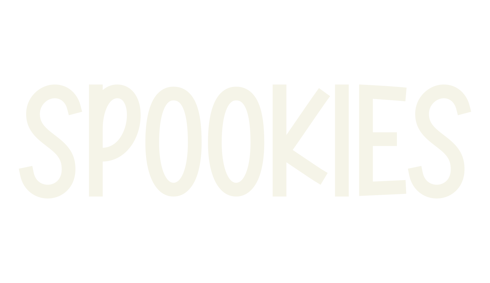Spookies, halloween font preview
