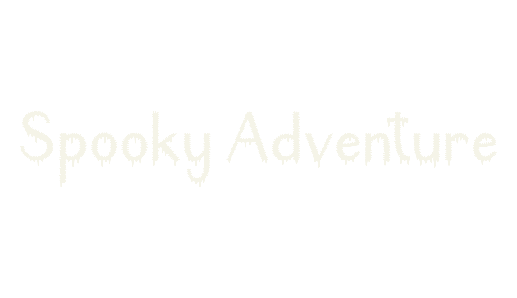Spooky Adventure, spooky font preview