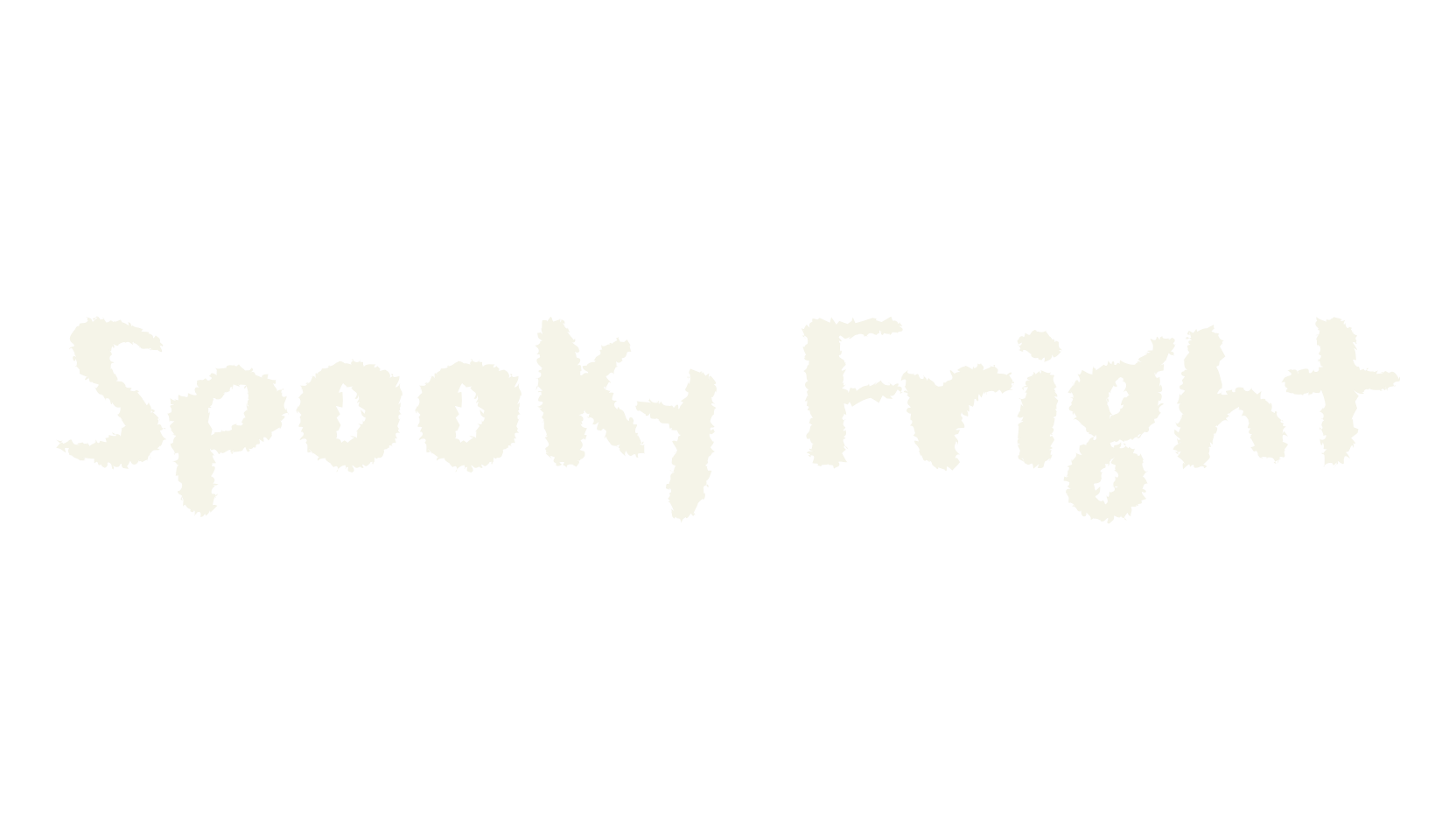 Spooky Fright, fantasy font preview