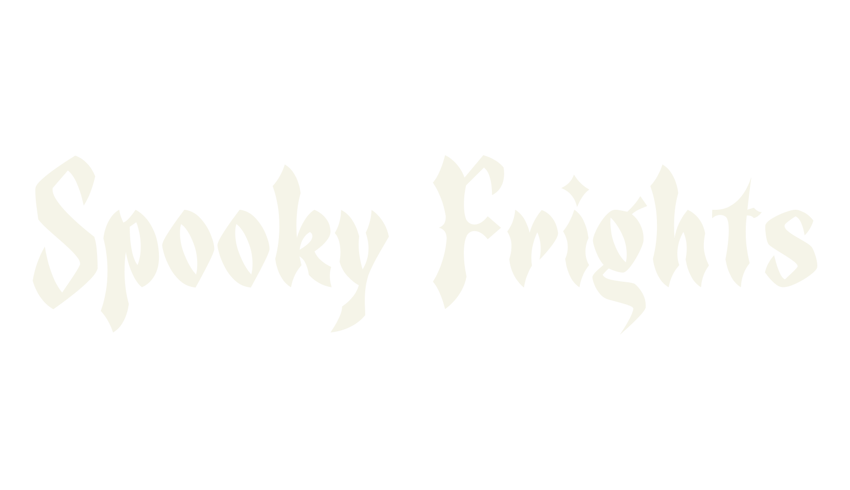 Spooky Frights, halloween font preview