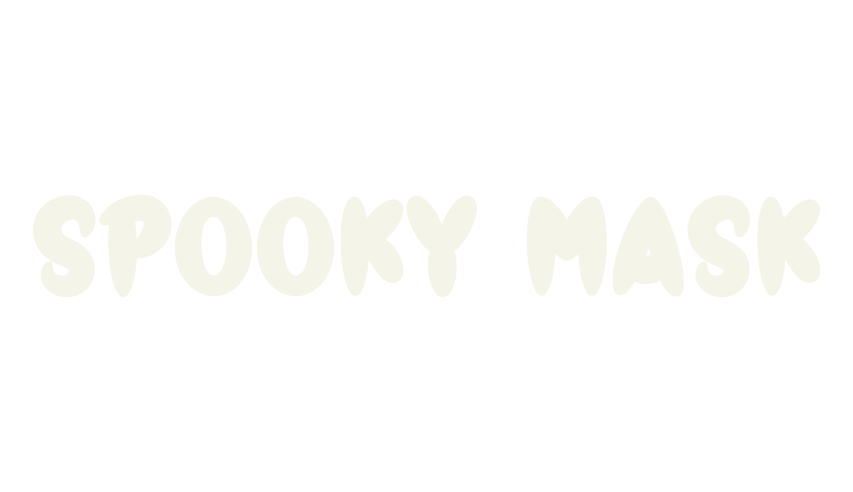 Spooky Mask, fashion script font preview