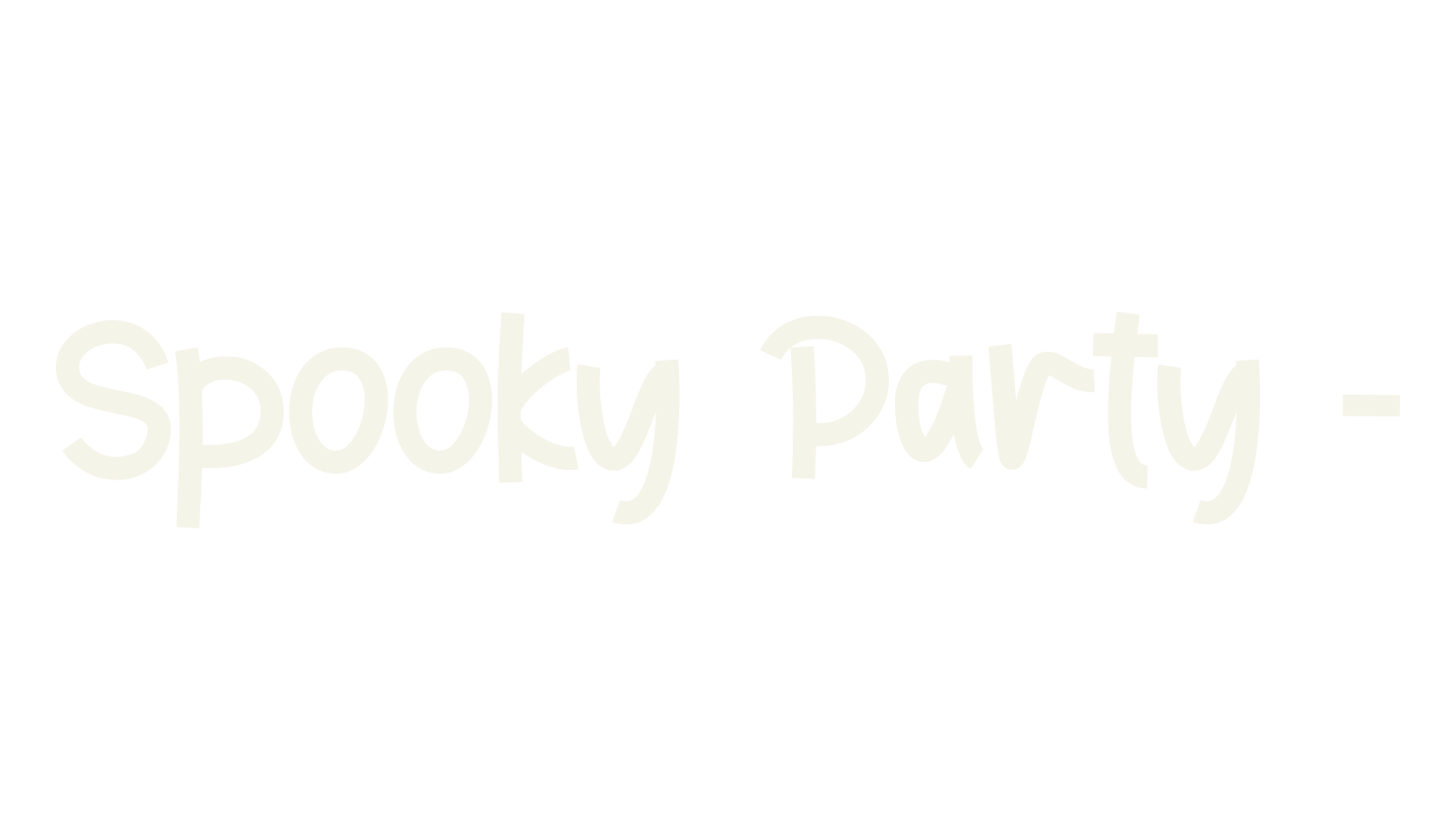 Spooky Party -, halloween font preview