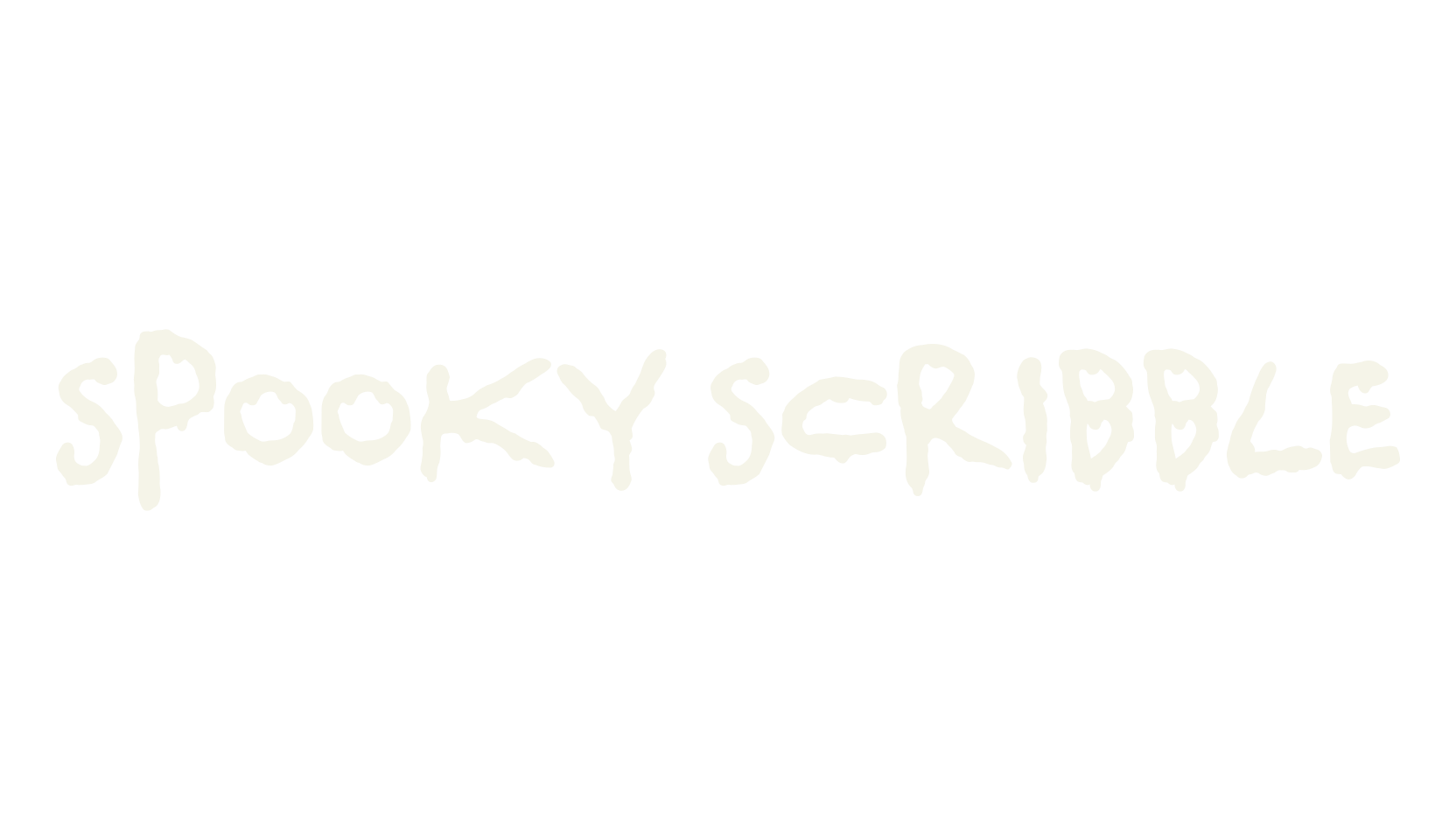 Spooky Scribble, display market font preview