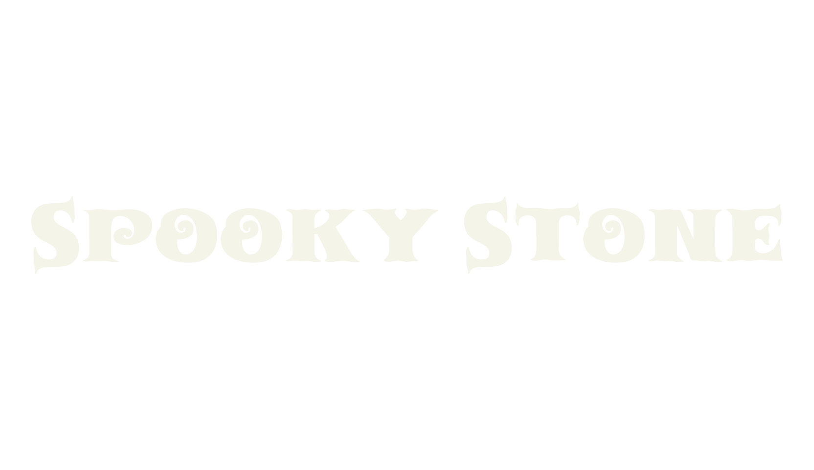 Spooky Stone, spooky font preview
