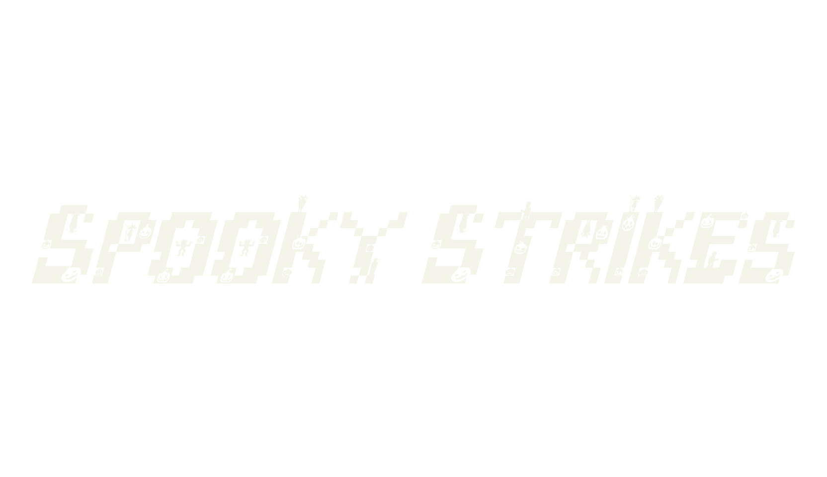 Spooky Strikes, spooky font preview