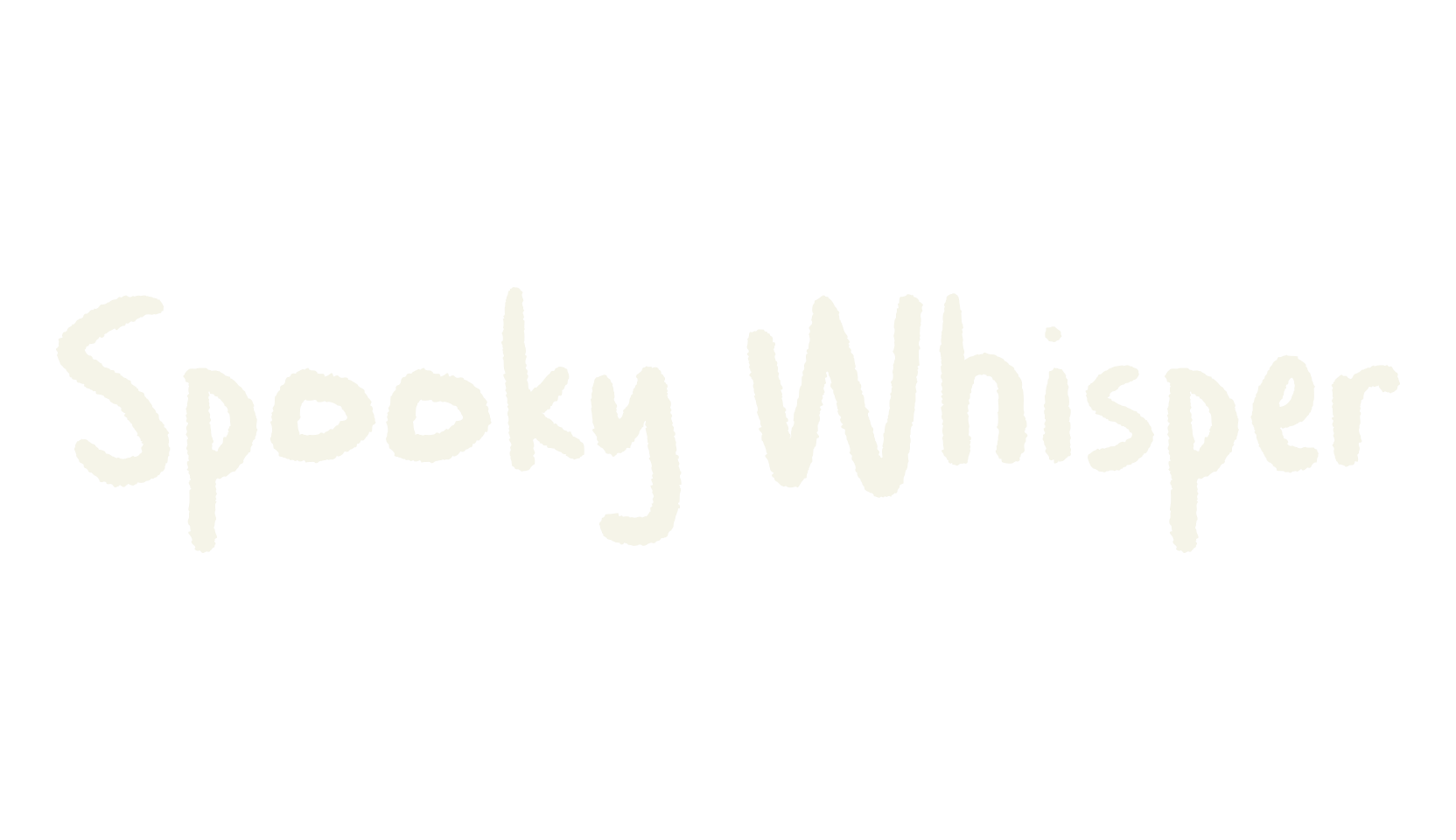 Spooky Whisper, spooky font preview