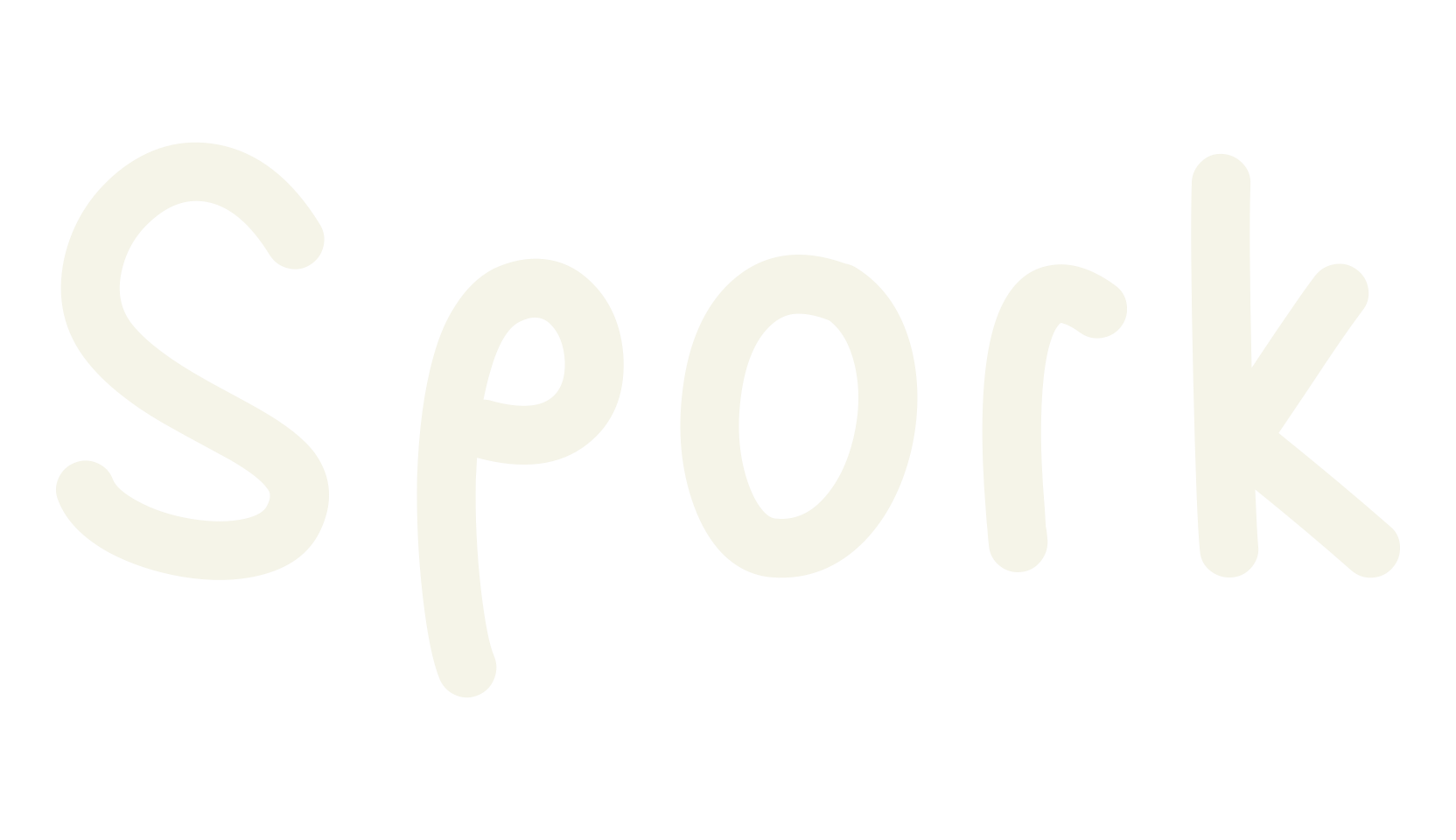 Spork, handwriting font preview