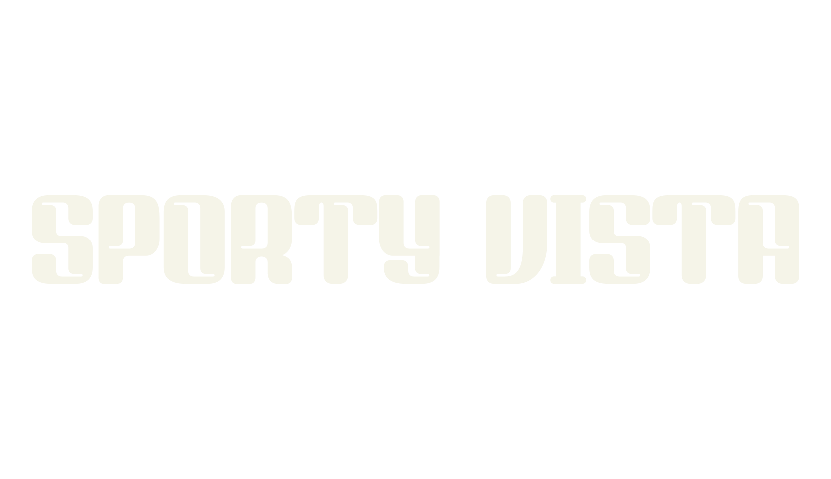 SPORTY VISTA, serif font preview
