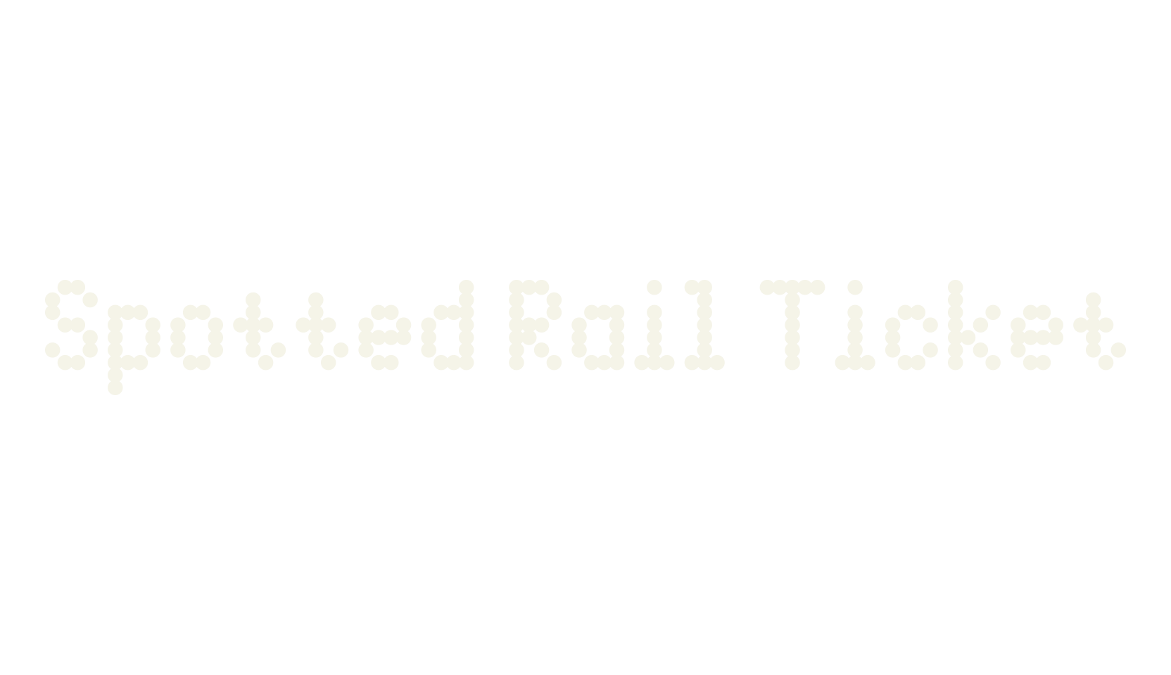 Spotted Rail Ticket, display market font preview
