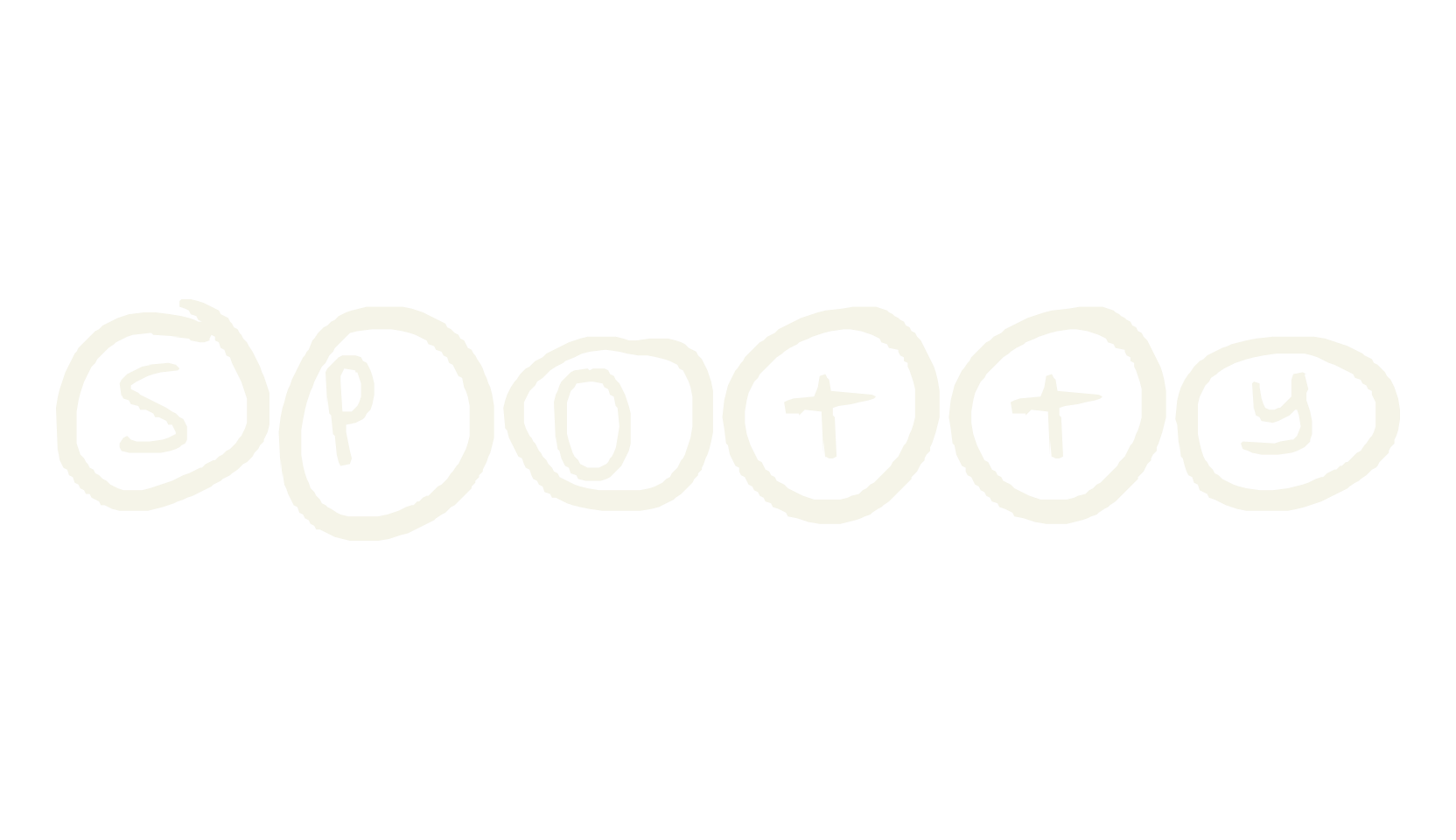 Spotty, display font preview