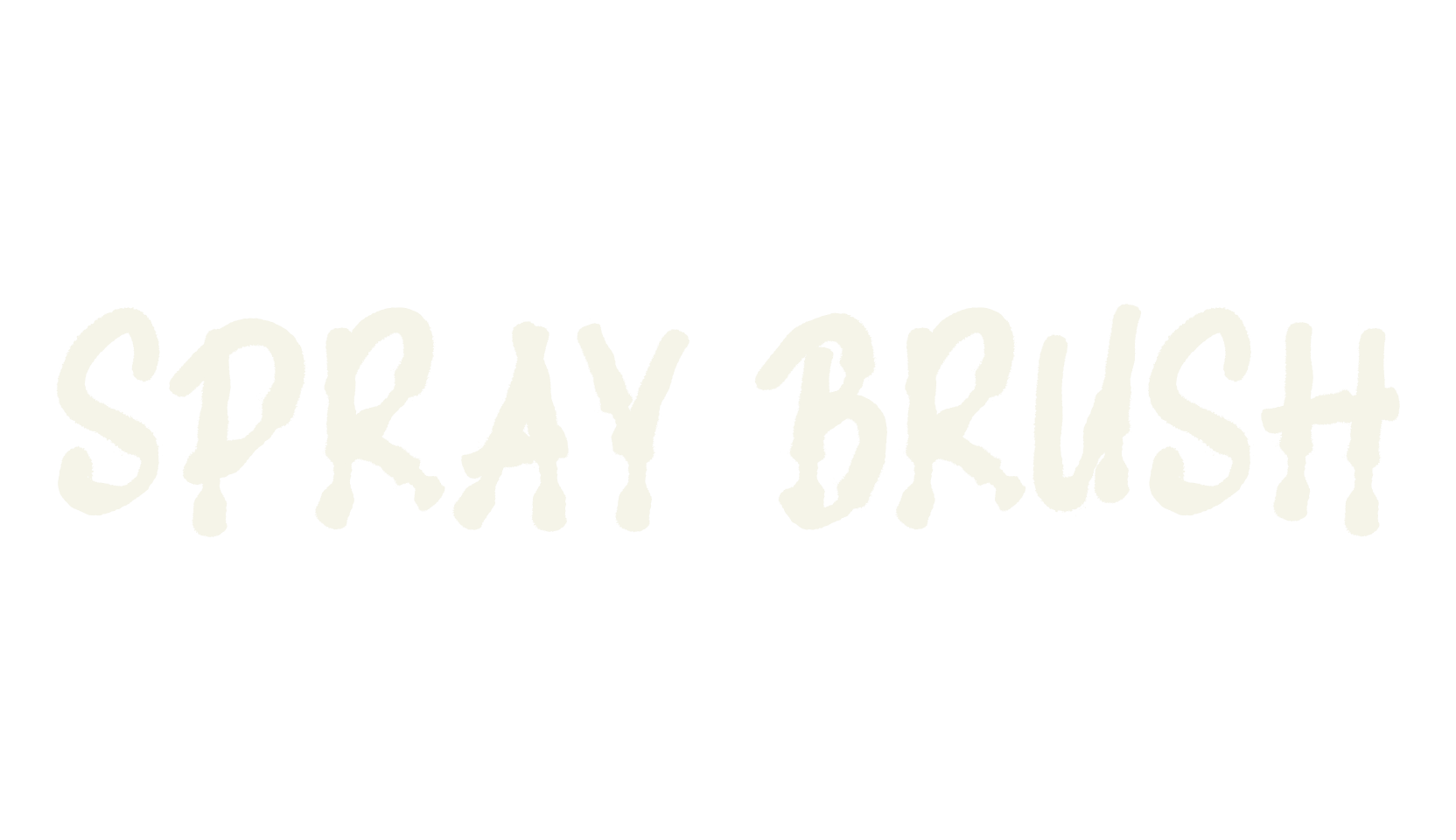 SPRAY BRUSH, blackletter font preview