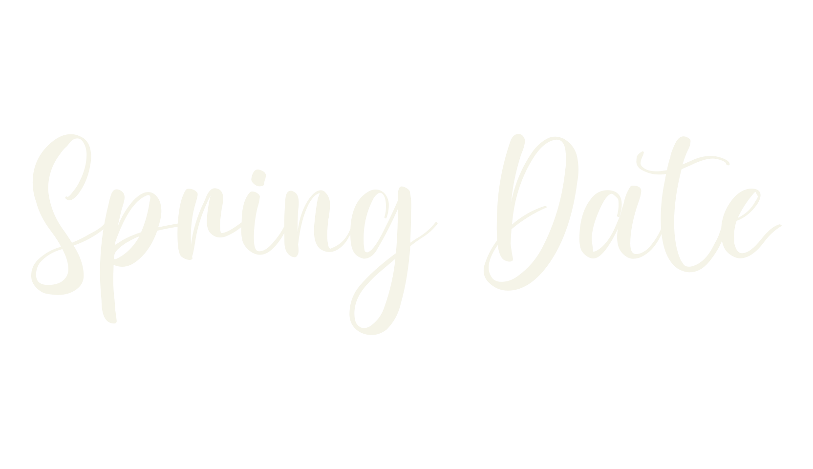 Spring Date, calligraphy font preview