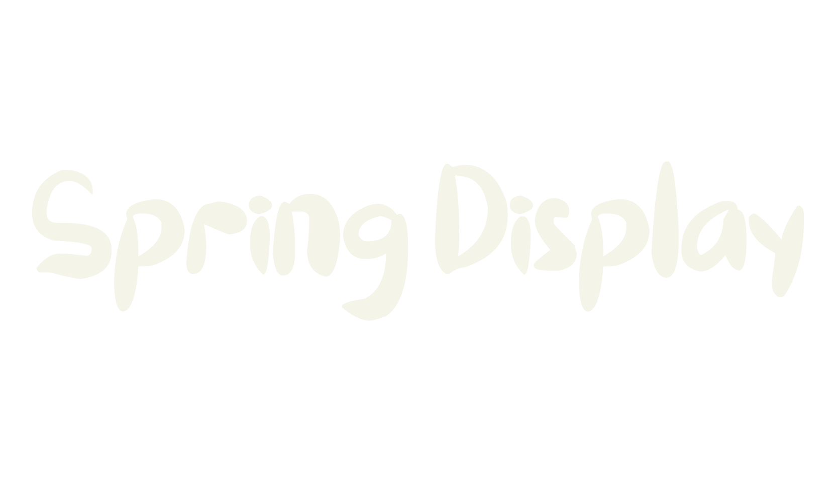Spring Display, display font preview