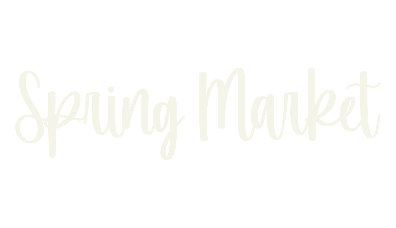 Spring Market, farmhouse font preview