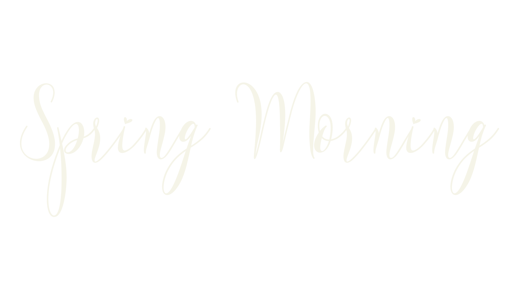 Spring Morning, easter font preview