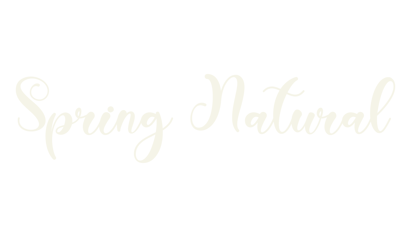 Spring Natural, monogram font preview