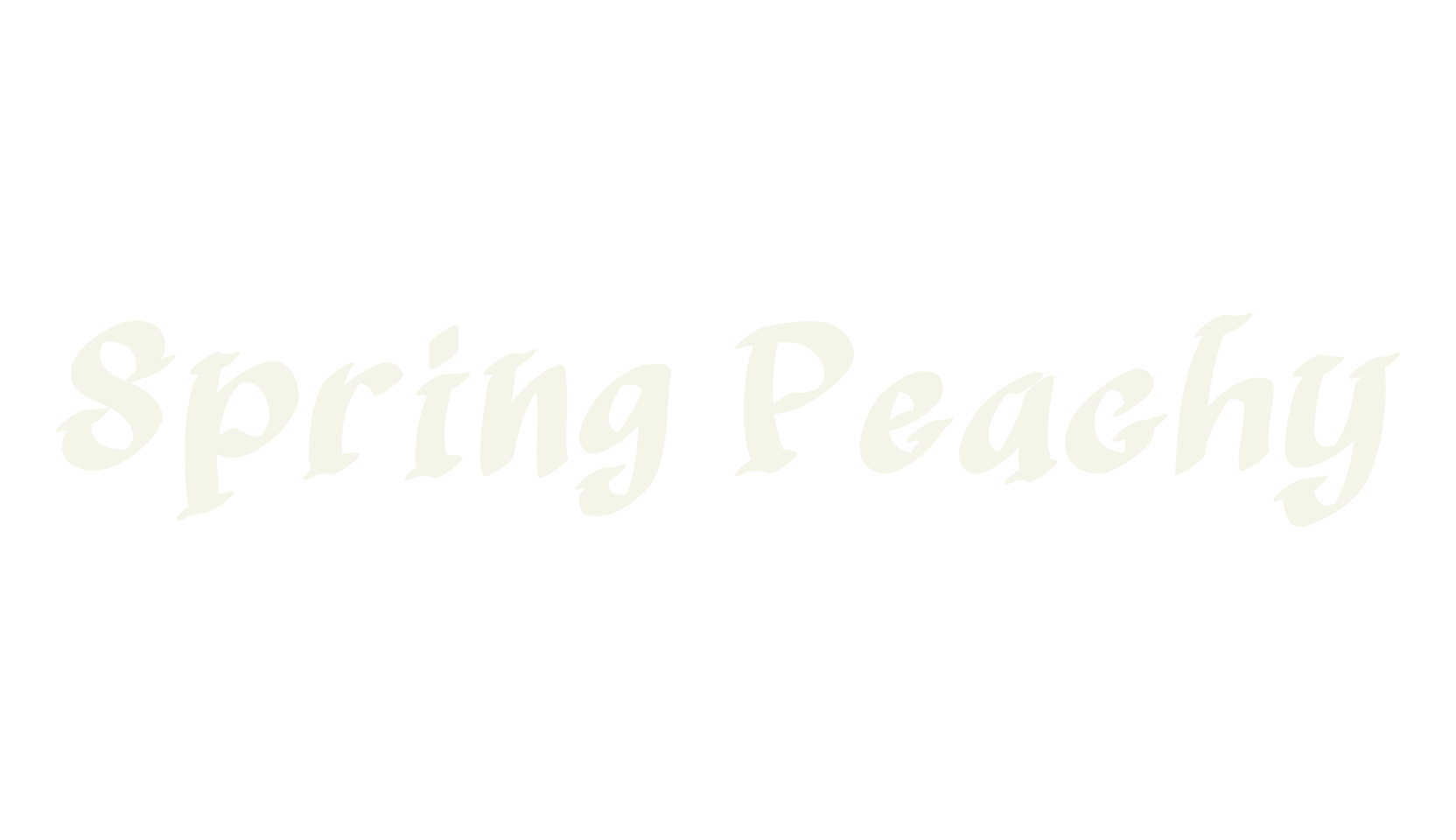 Spring Peachy, cursive font preview