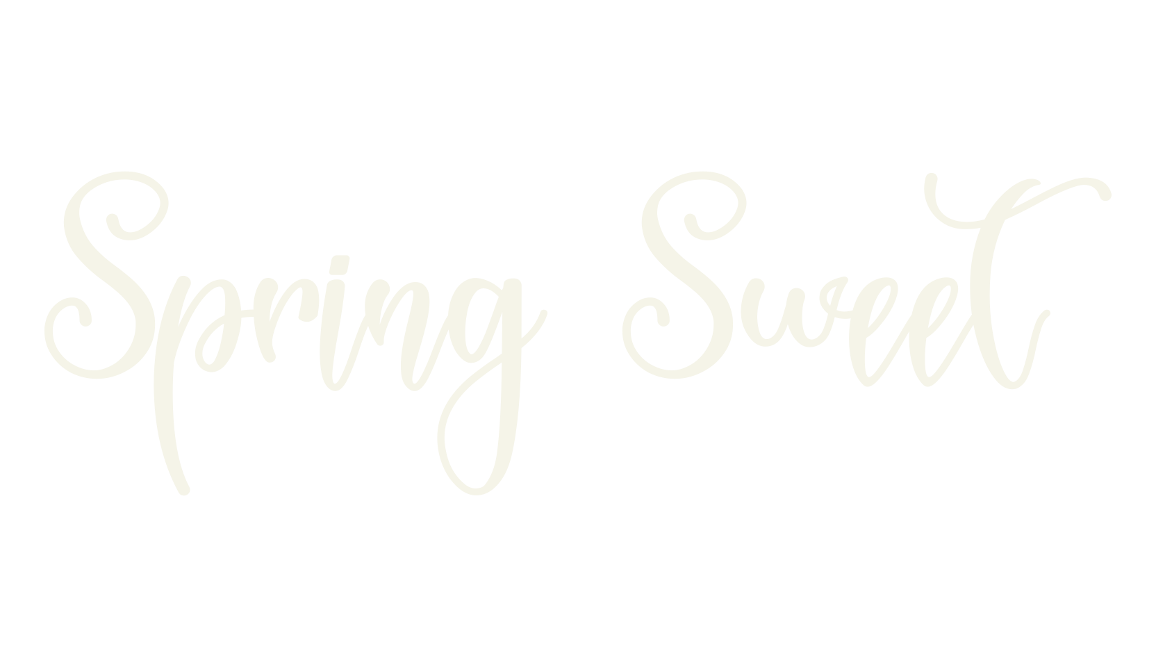 Spring Sweet, fancy font preview