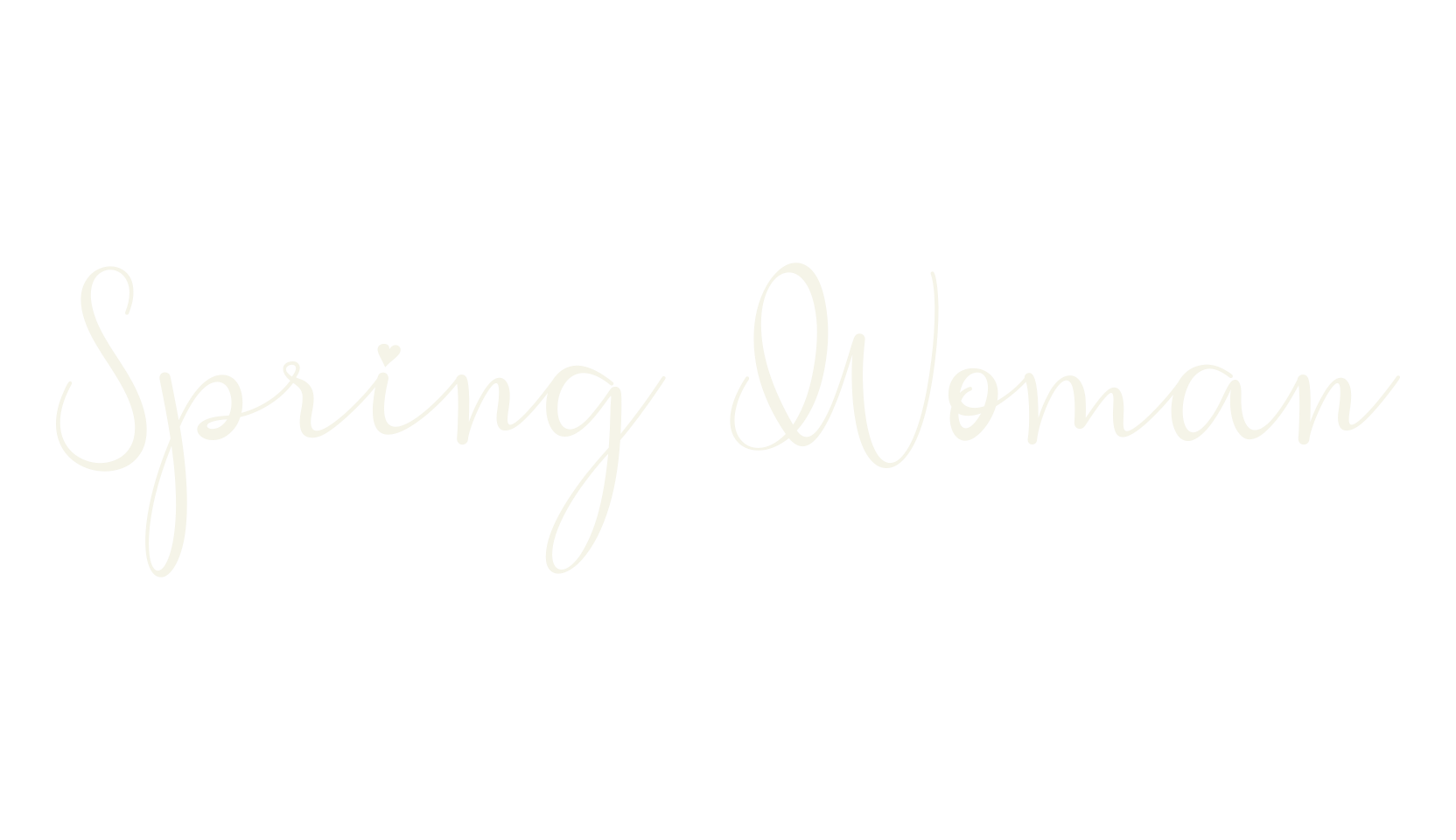Spring Woman, cursive font preview