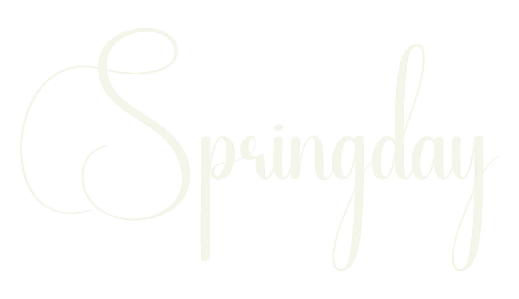 Springday, calligraphy font preview