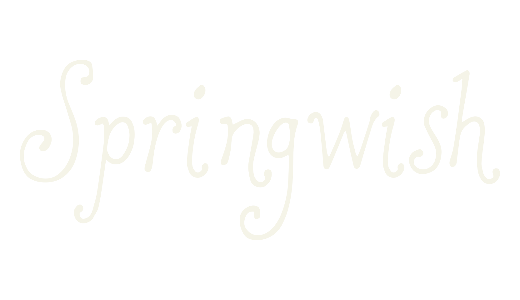 Springwish, curly font preview