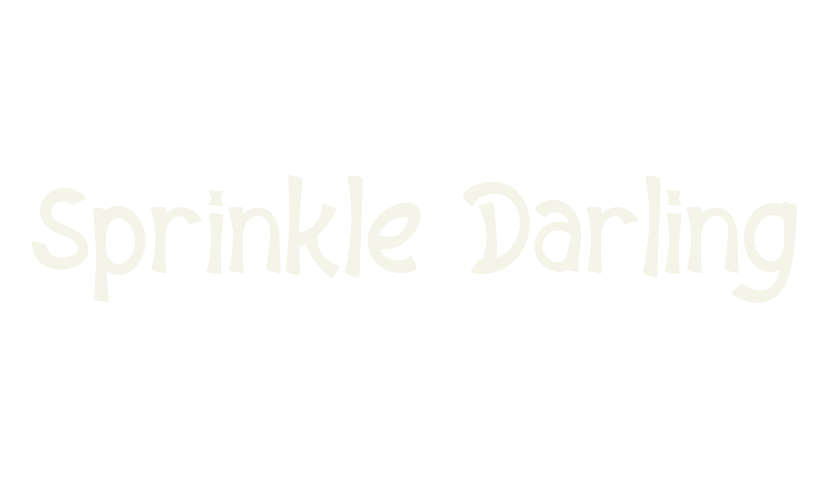 Sprinkle Darling, serif font preview