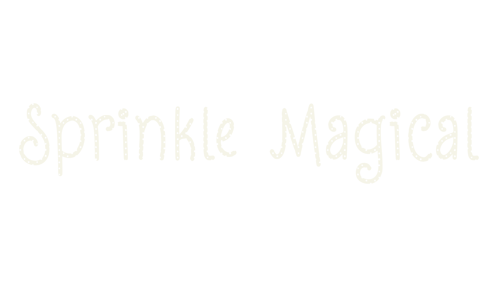 Sprinkle Magical, christmas font preview