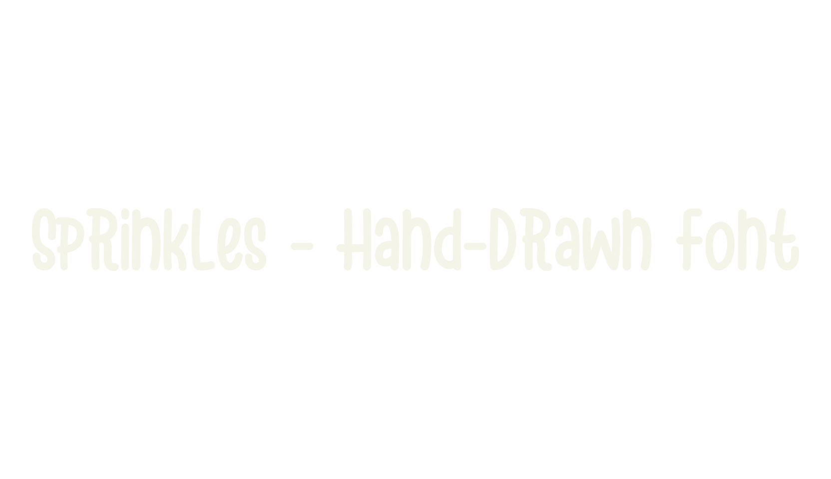 Sprinkles - Hand-Drawn Font, chalkboard font preview