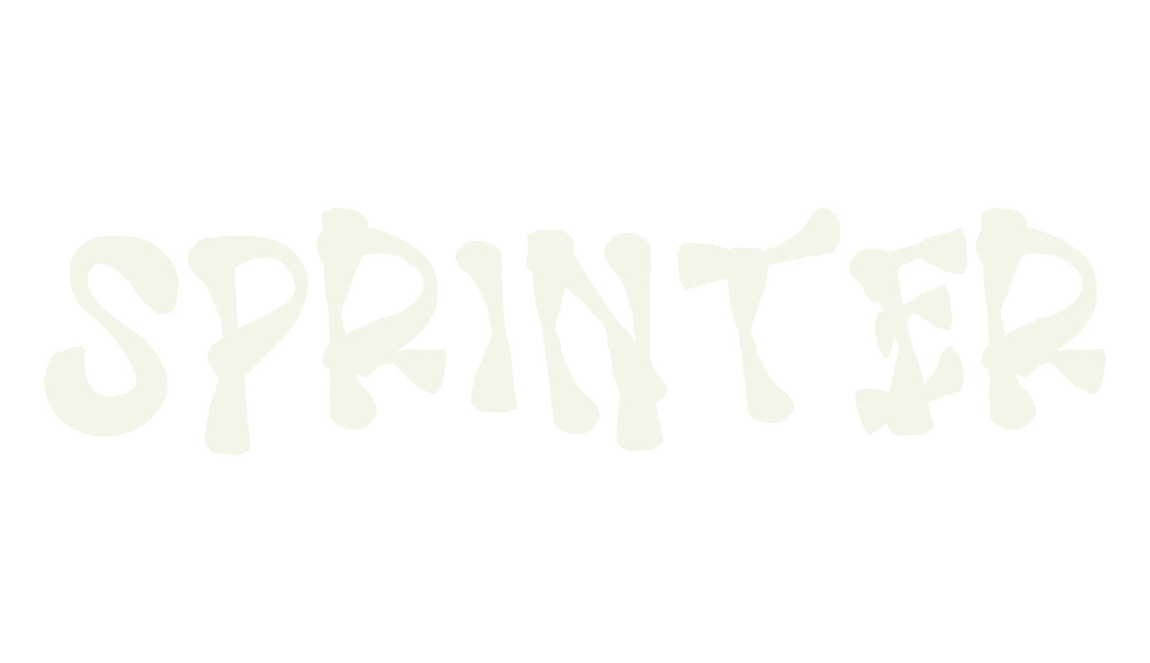 SPRINTER, graffiti font preview