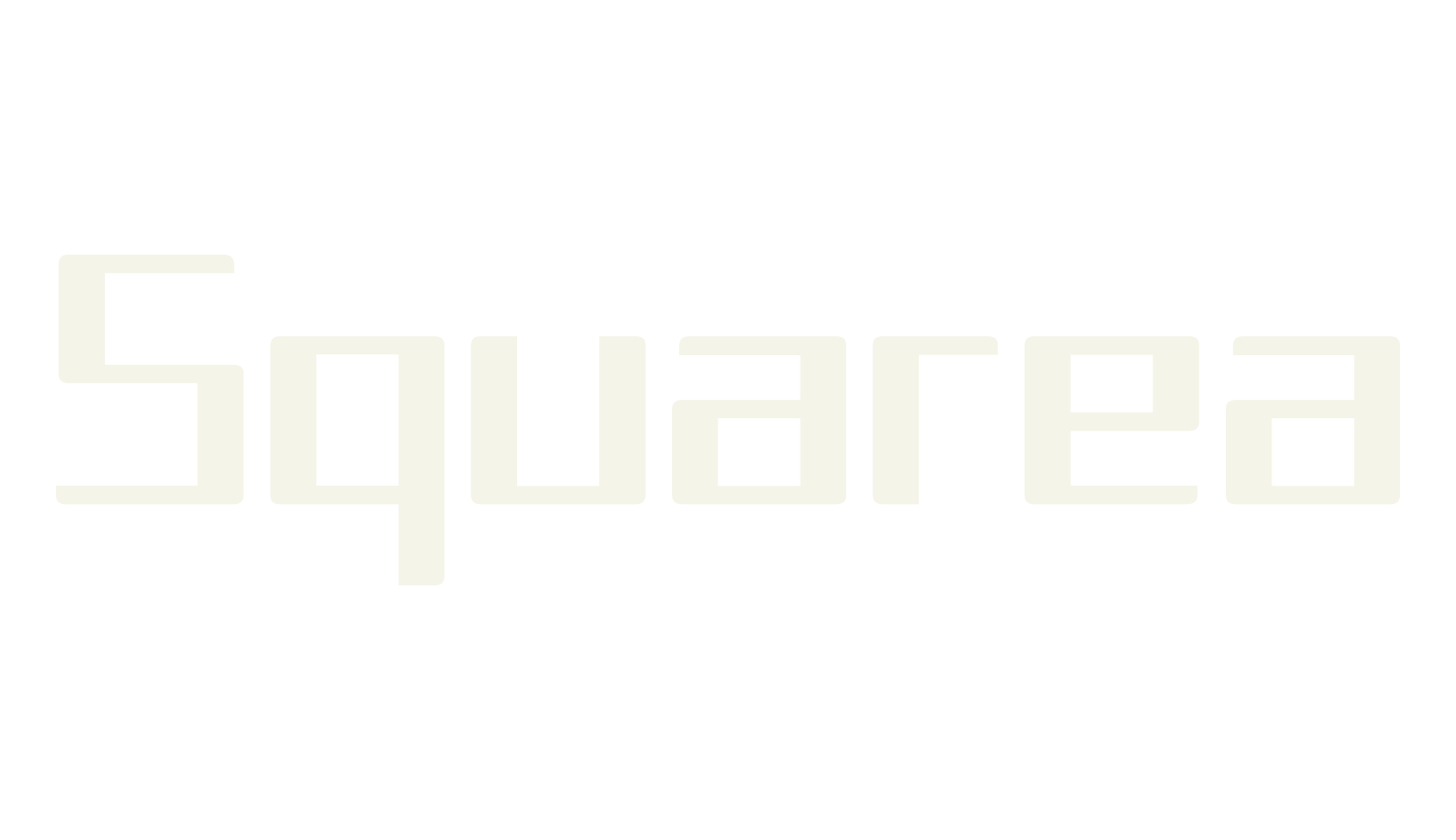 Squarea, square font preview