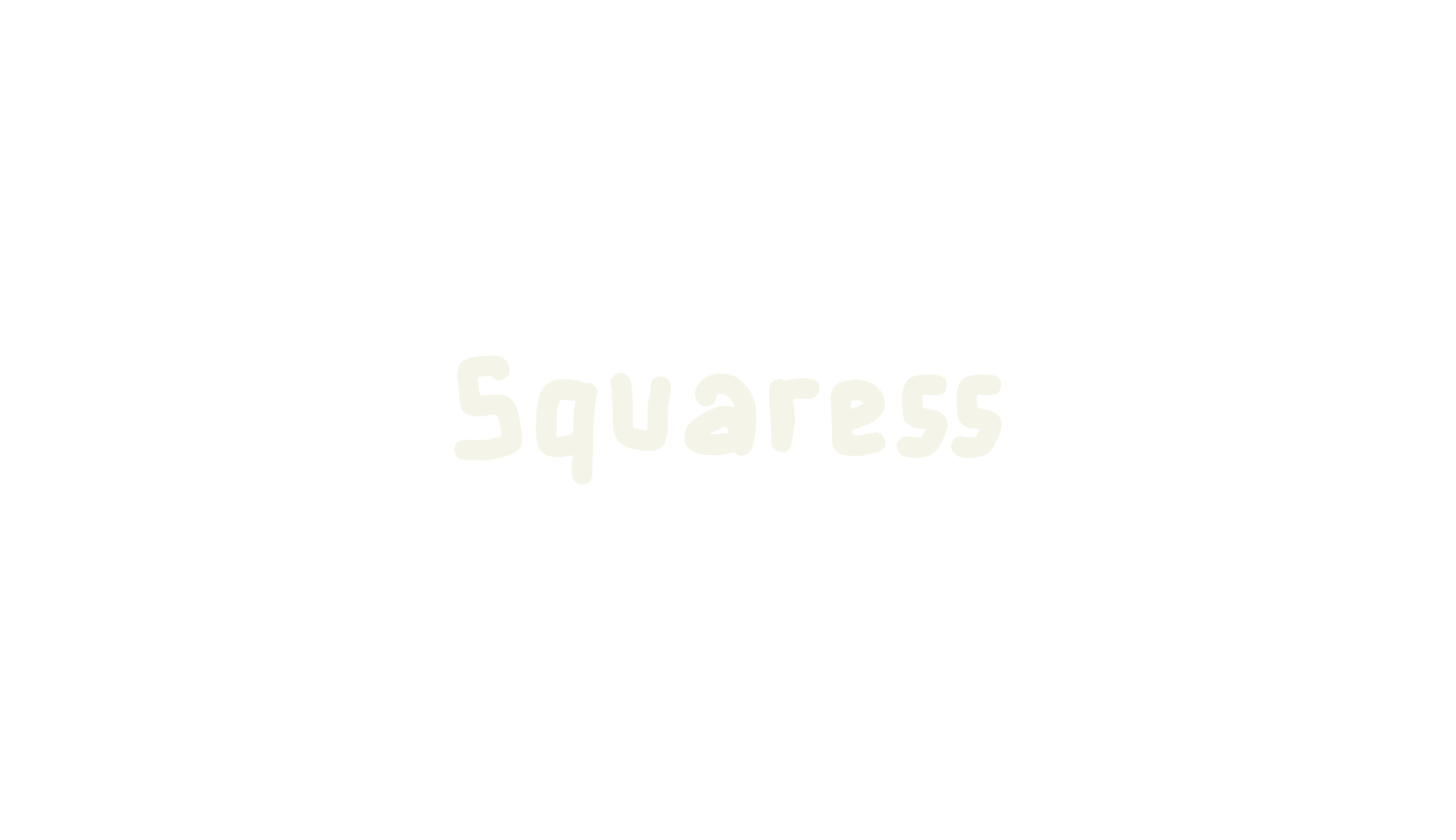 Squaress, cute font preview