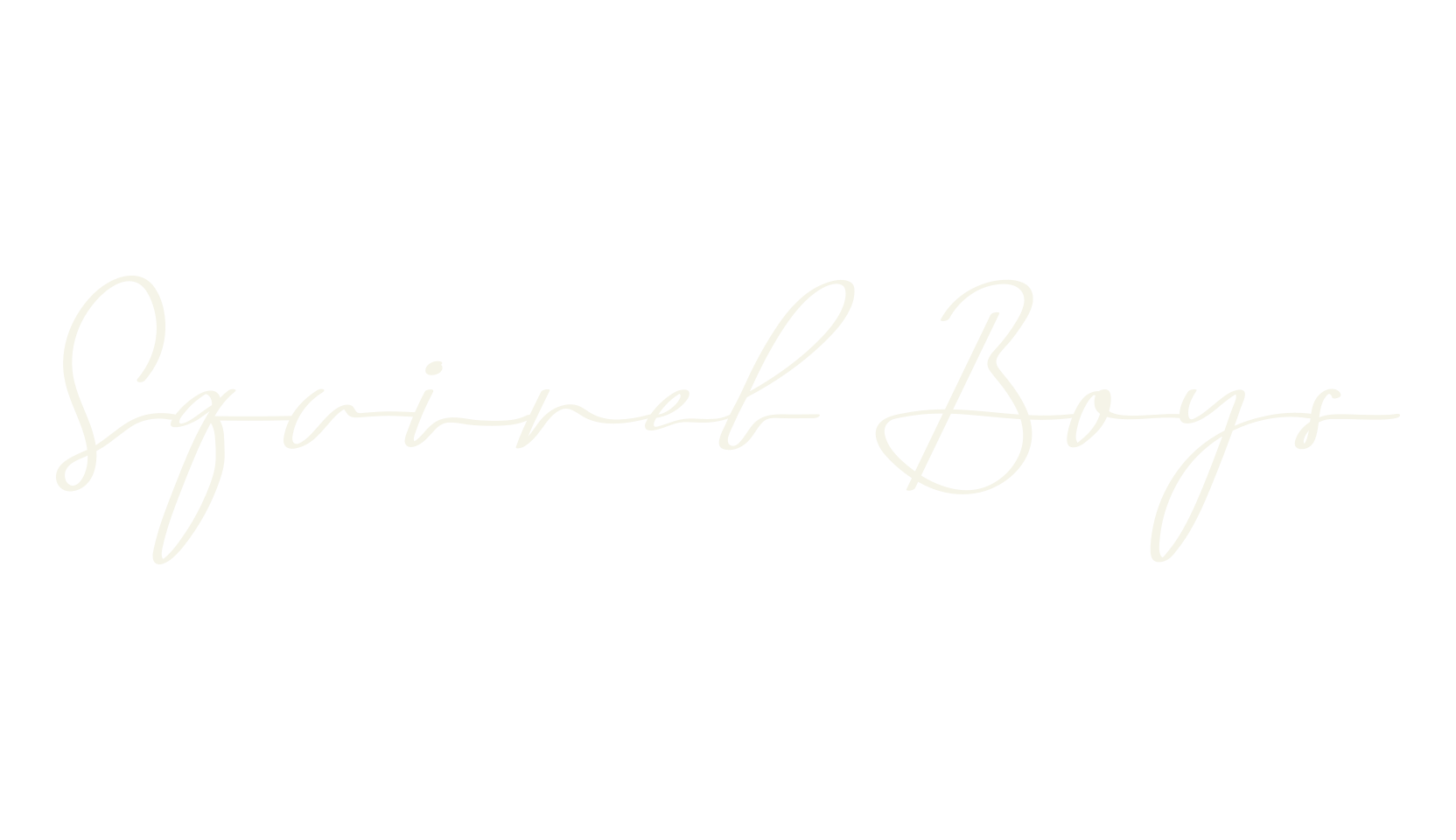Squirel Boys, calligraphy font preview