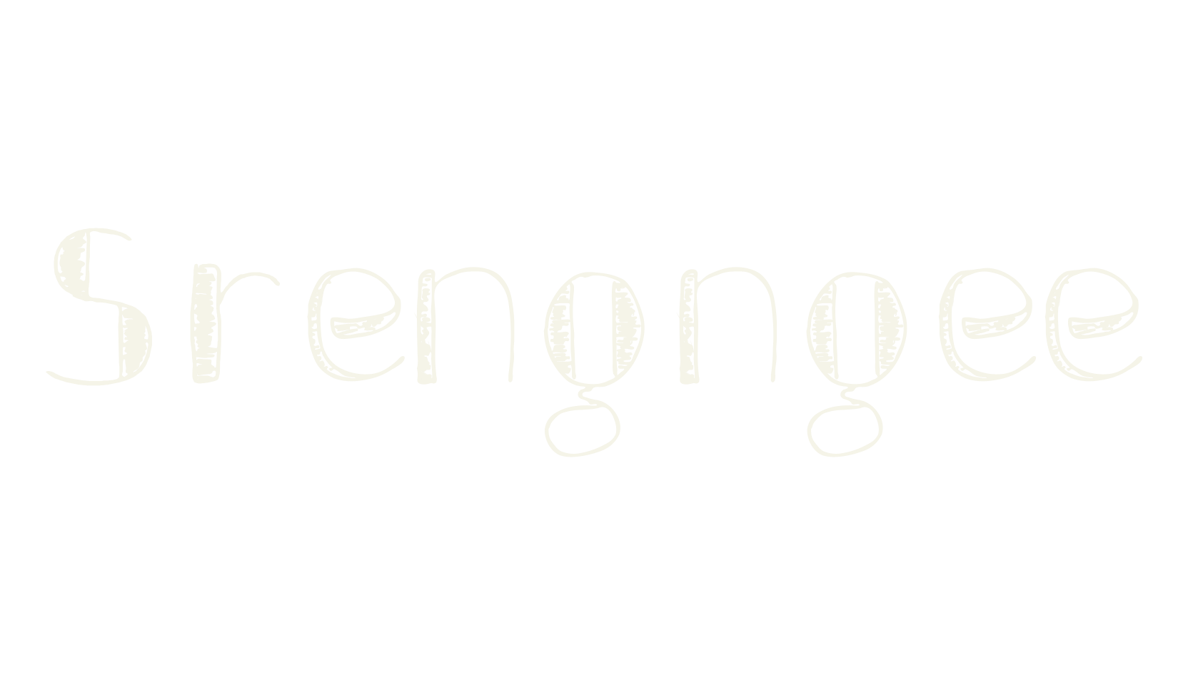 Srengngee, cute font preview