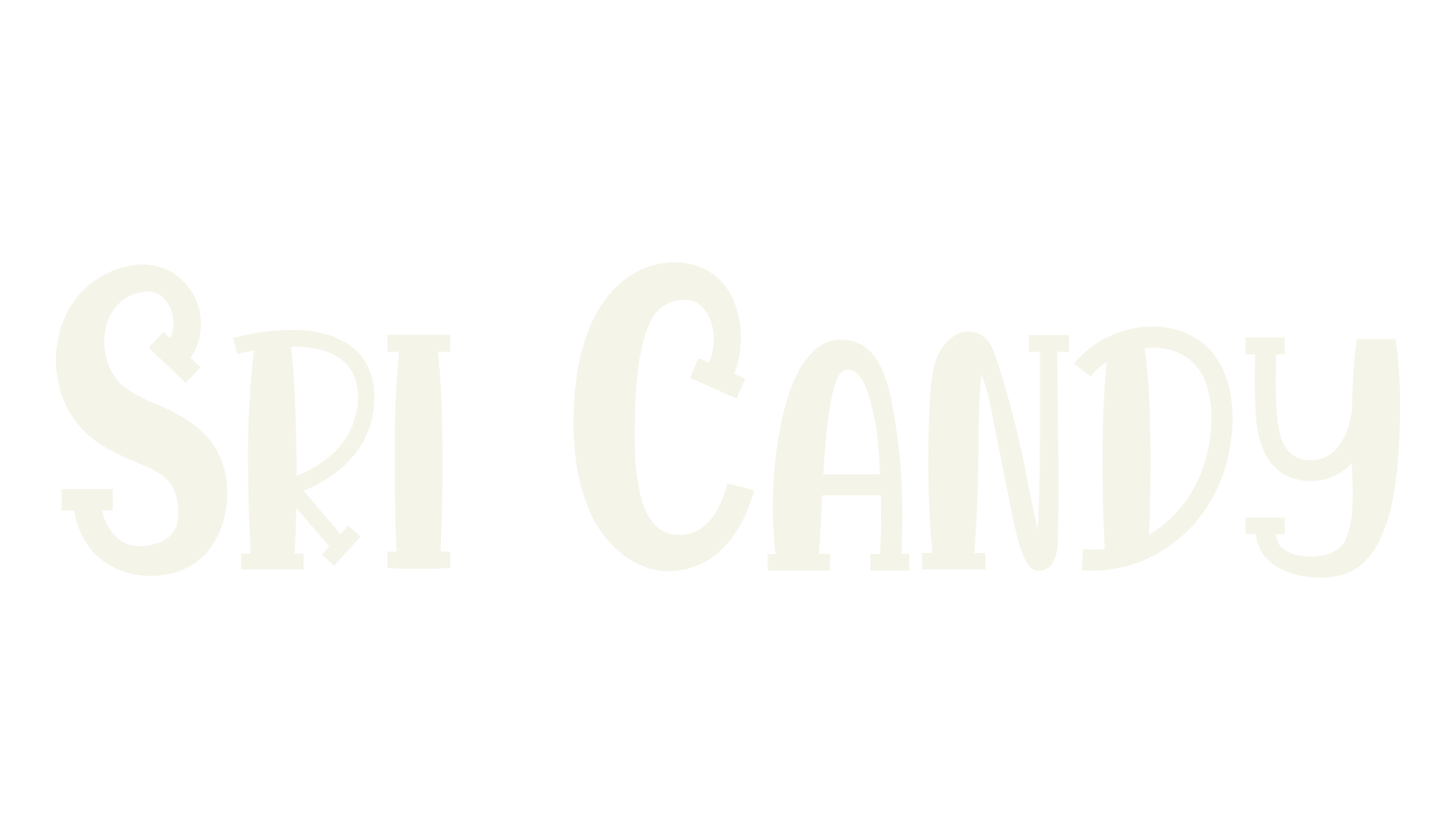 Sri Candy, quirky font preview