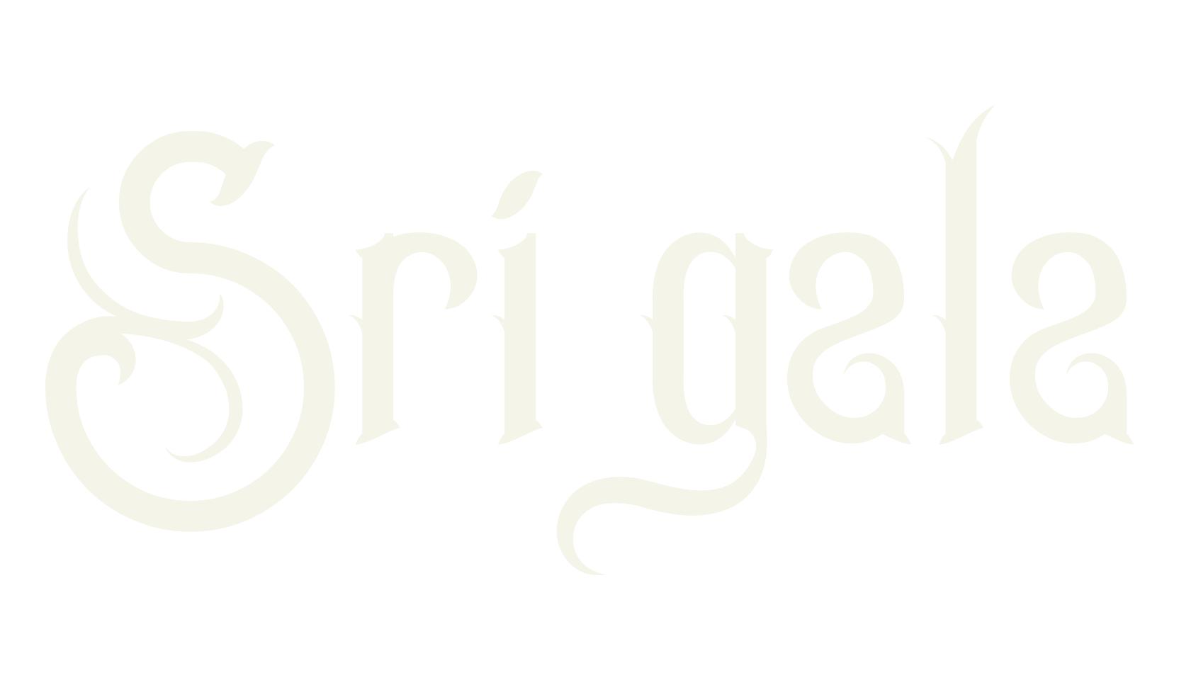 Srigala, gothic font preview