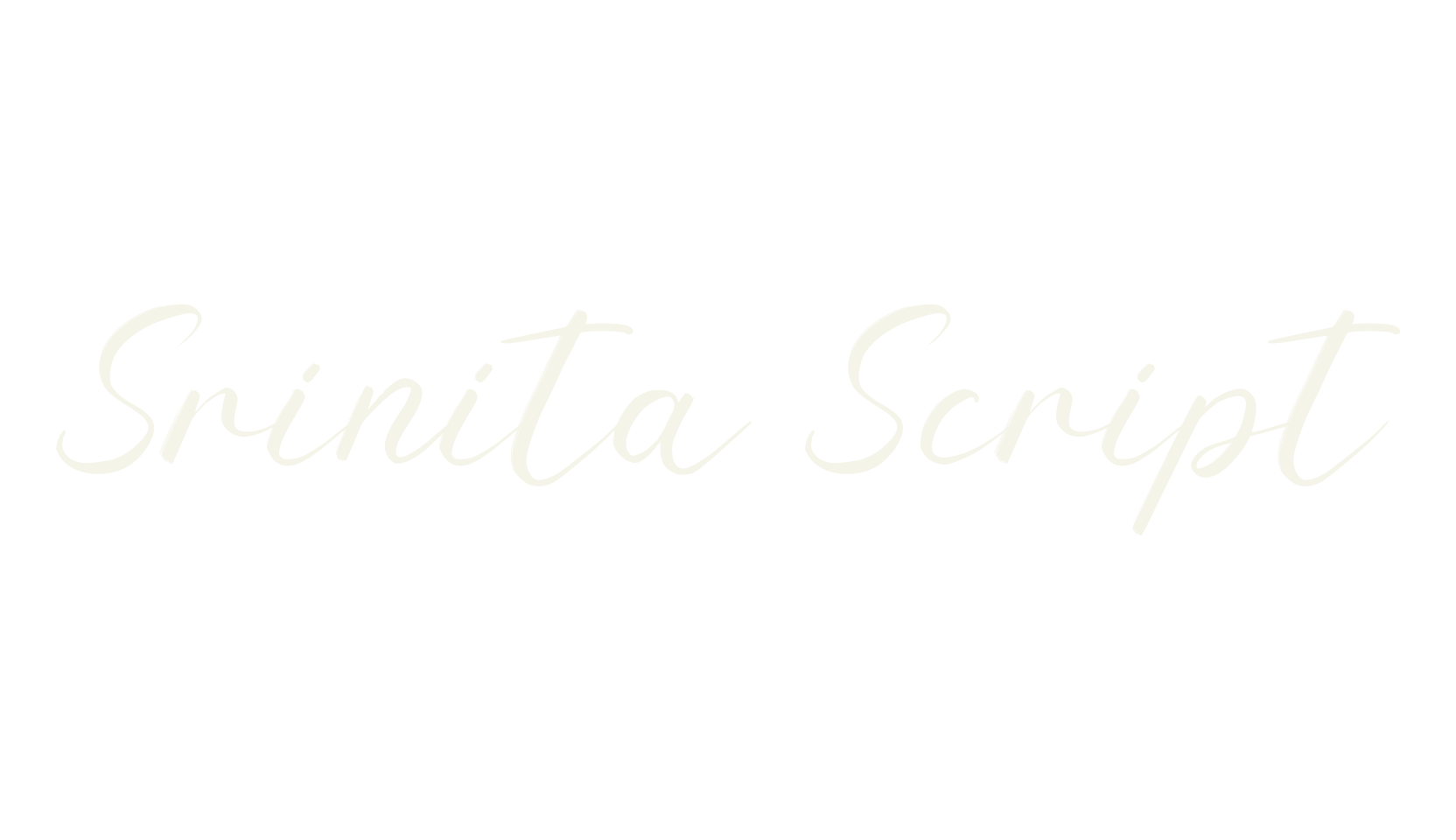 Srinita Script, script font preview