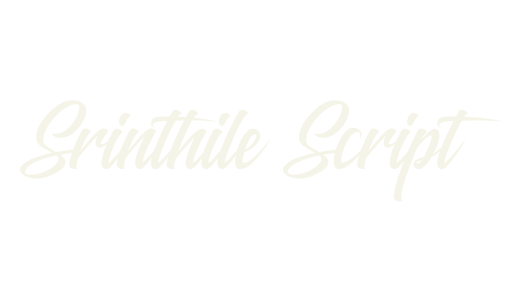 Srinthile Script, script font preview